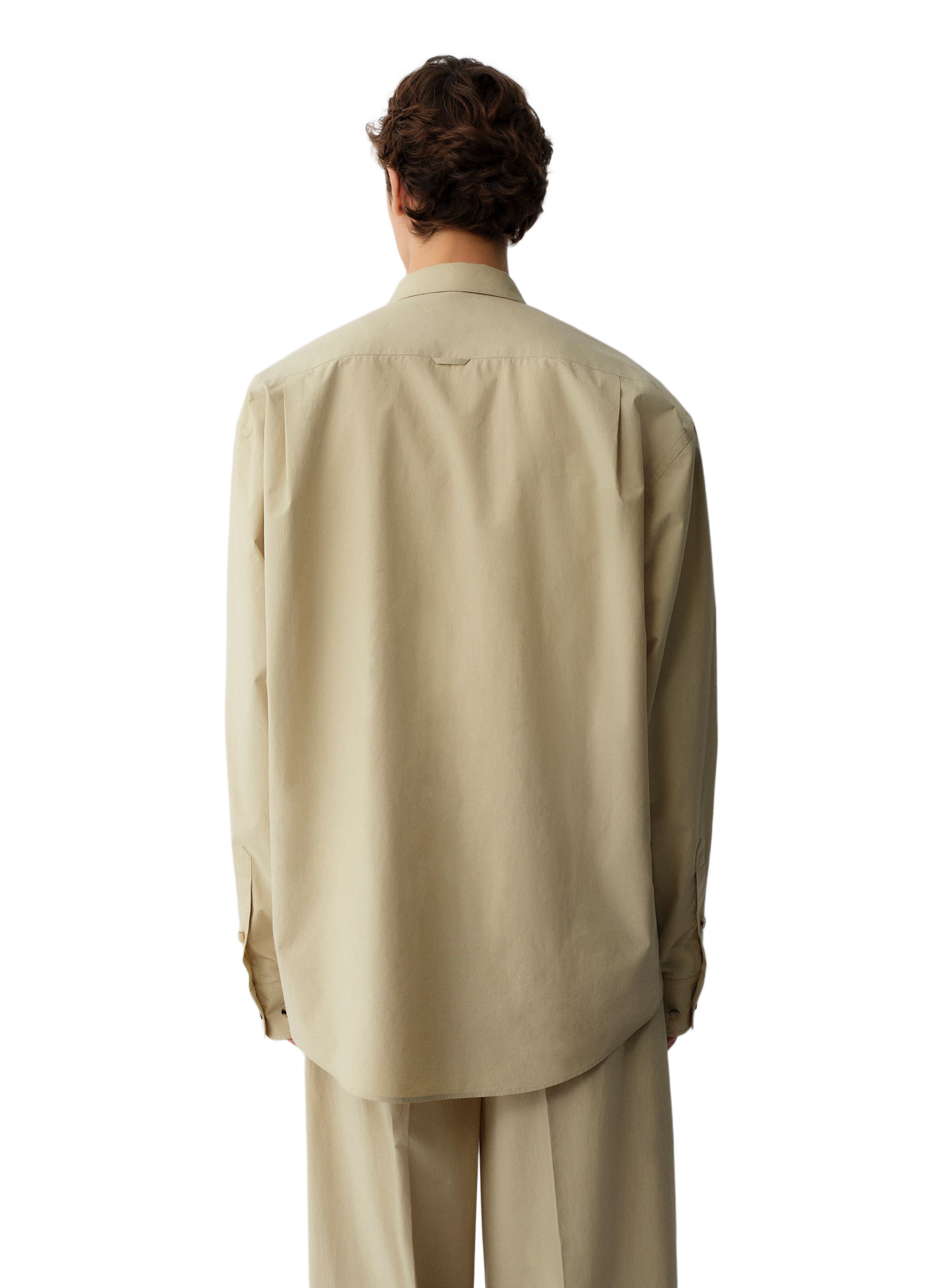 Straight shirt Cornelius in cotton CALVIN KLEIN COLLECTION Beige