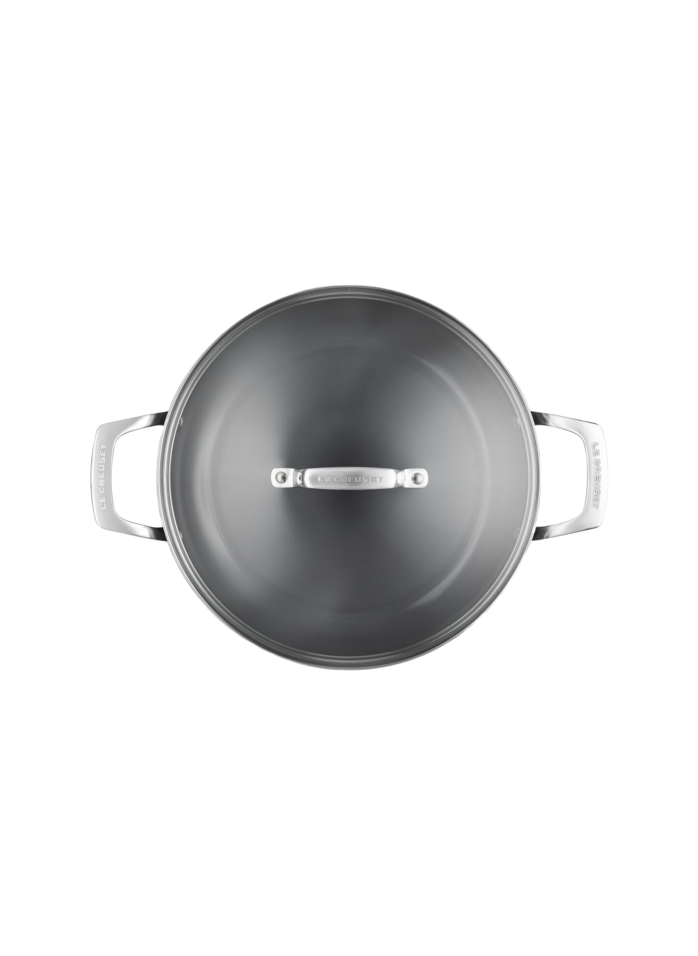 Non-stick Provencal sauté pan with lid Essential LE CREUSET Black