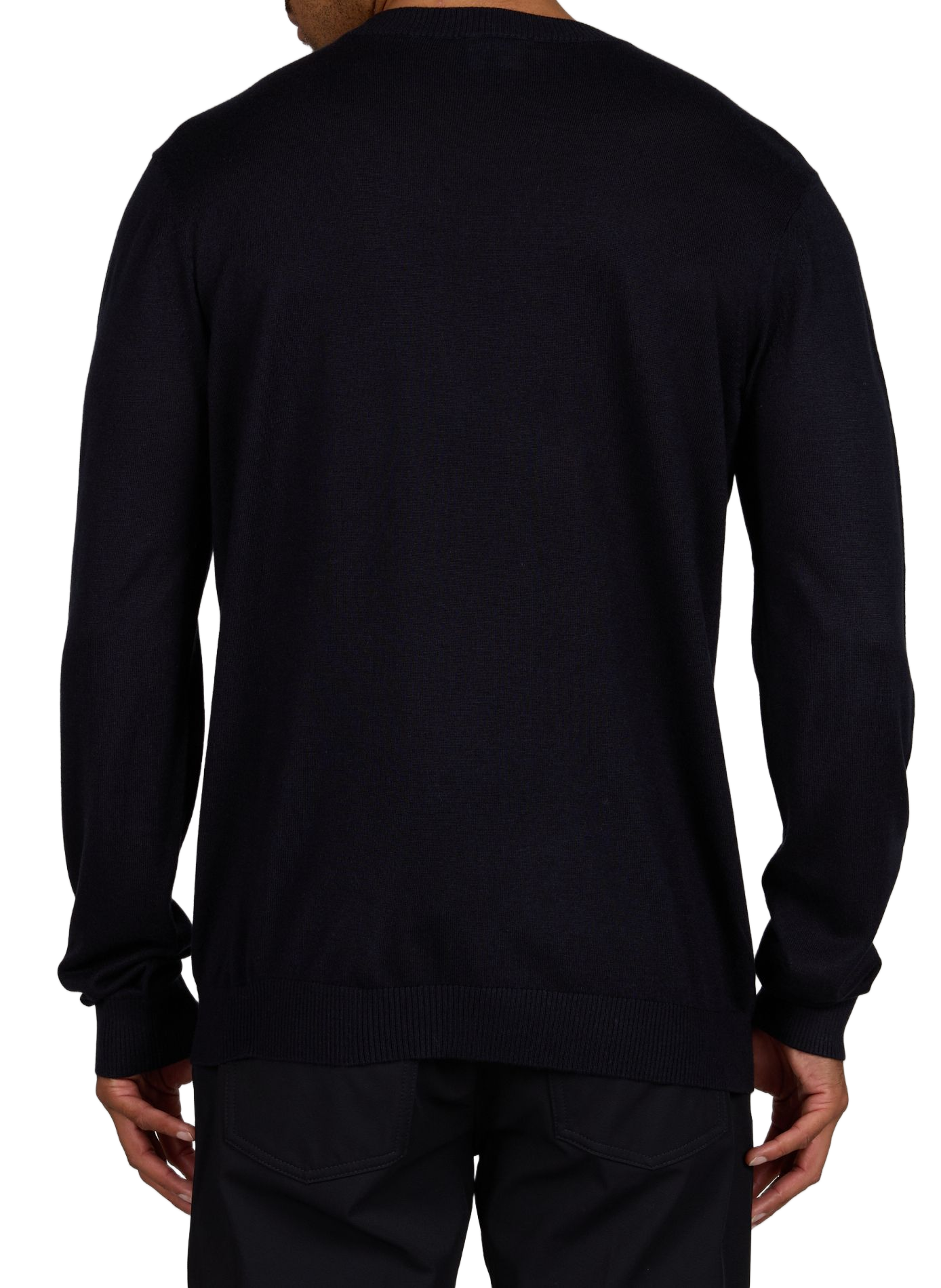 Straight silk and cashmere sweater EMPORIO ARMANI Blue