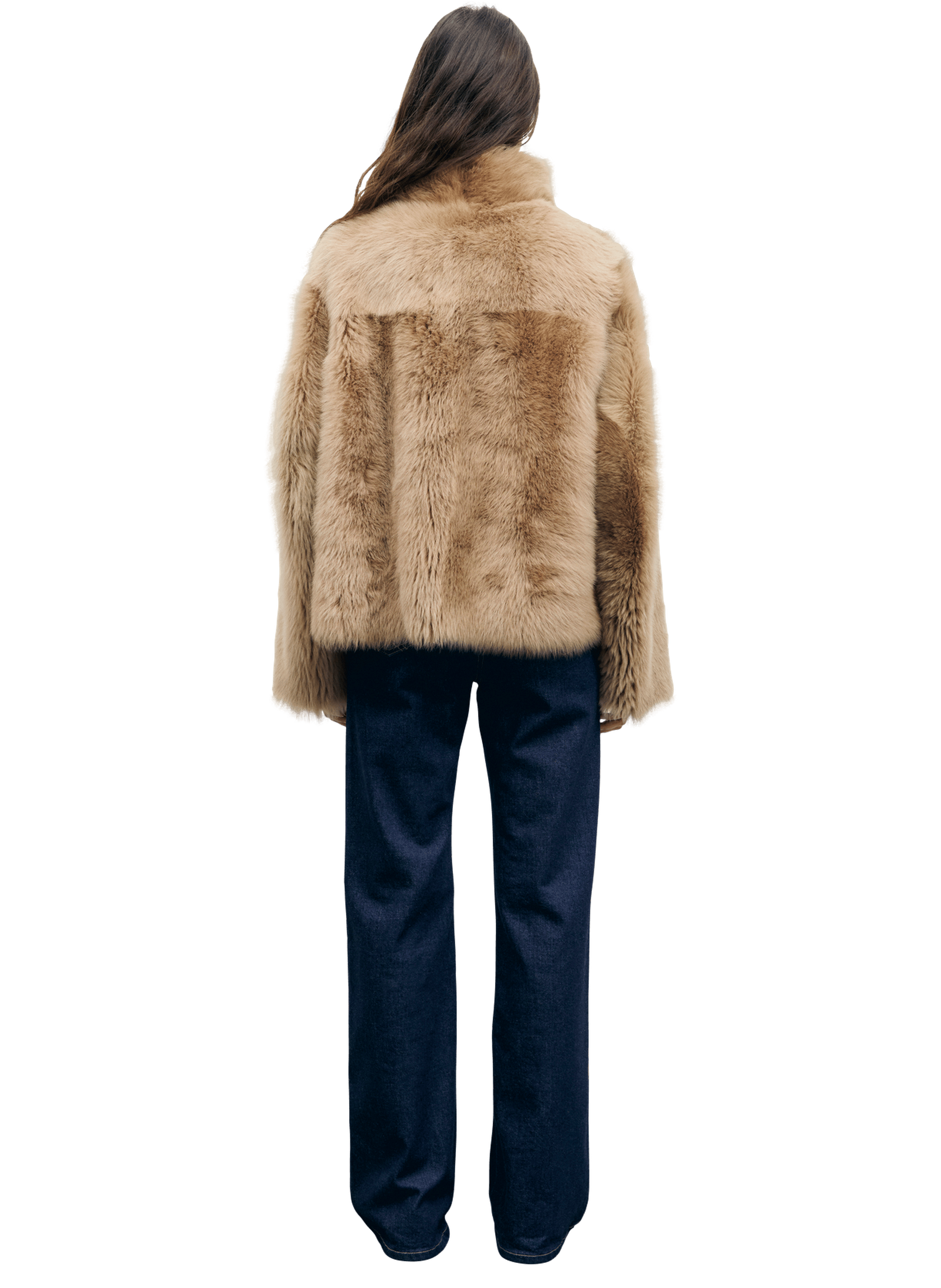 Peau lainée courte à poils longs - faye GERARD DAREL Marron
