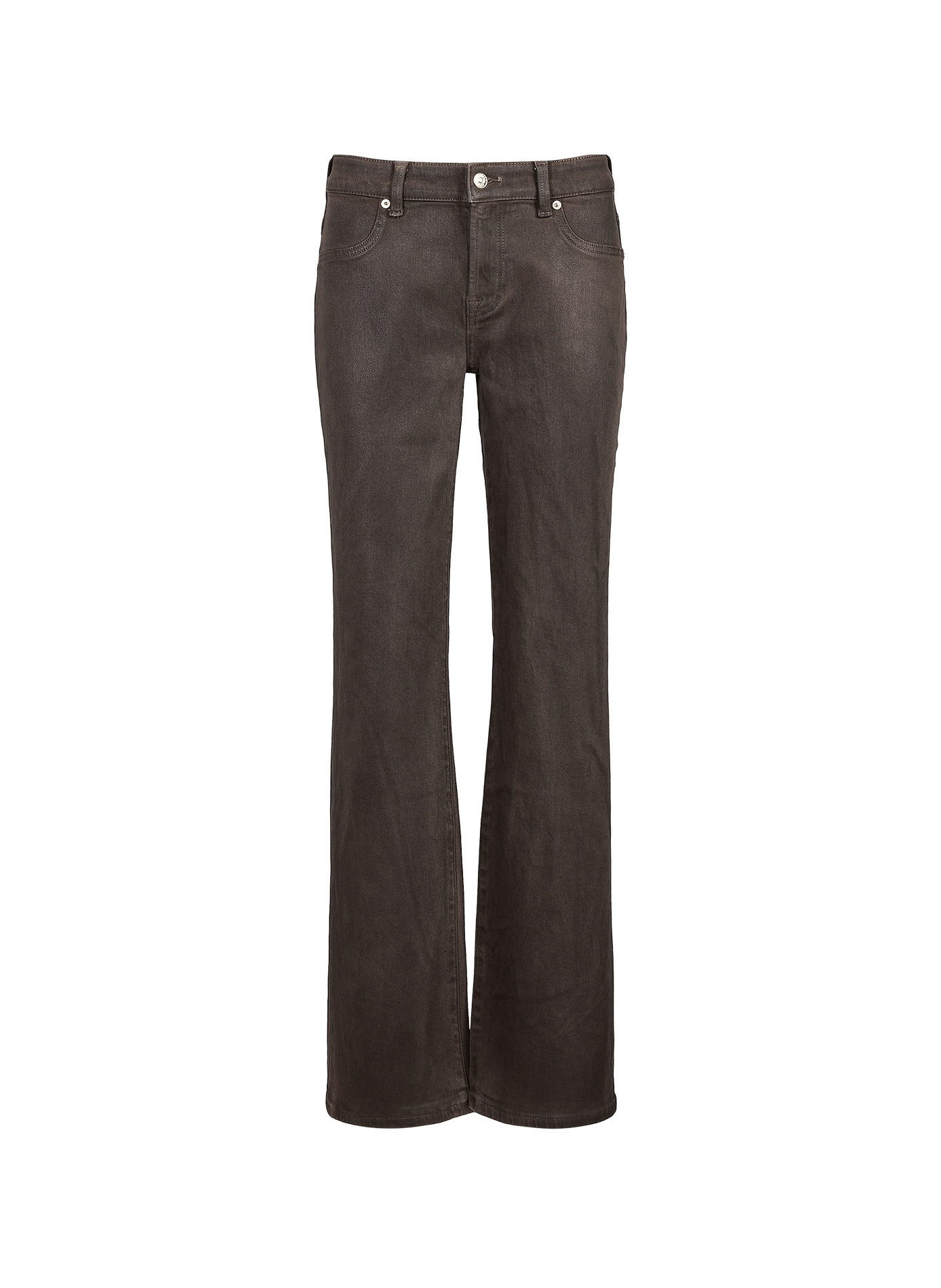 Rechte jeans Calie van gemengd katoen 7 FOR ALL MANKIND Bruin