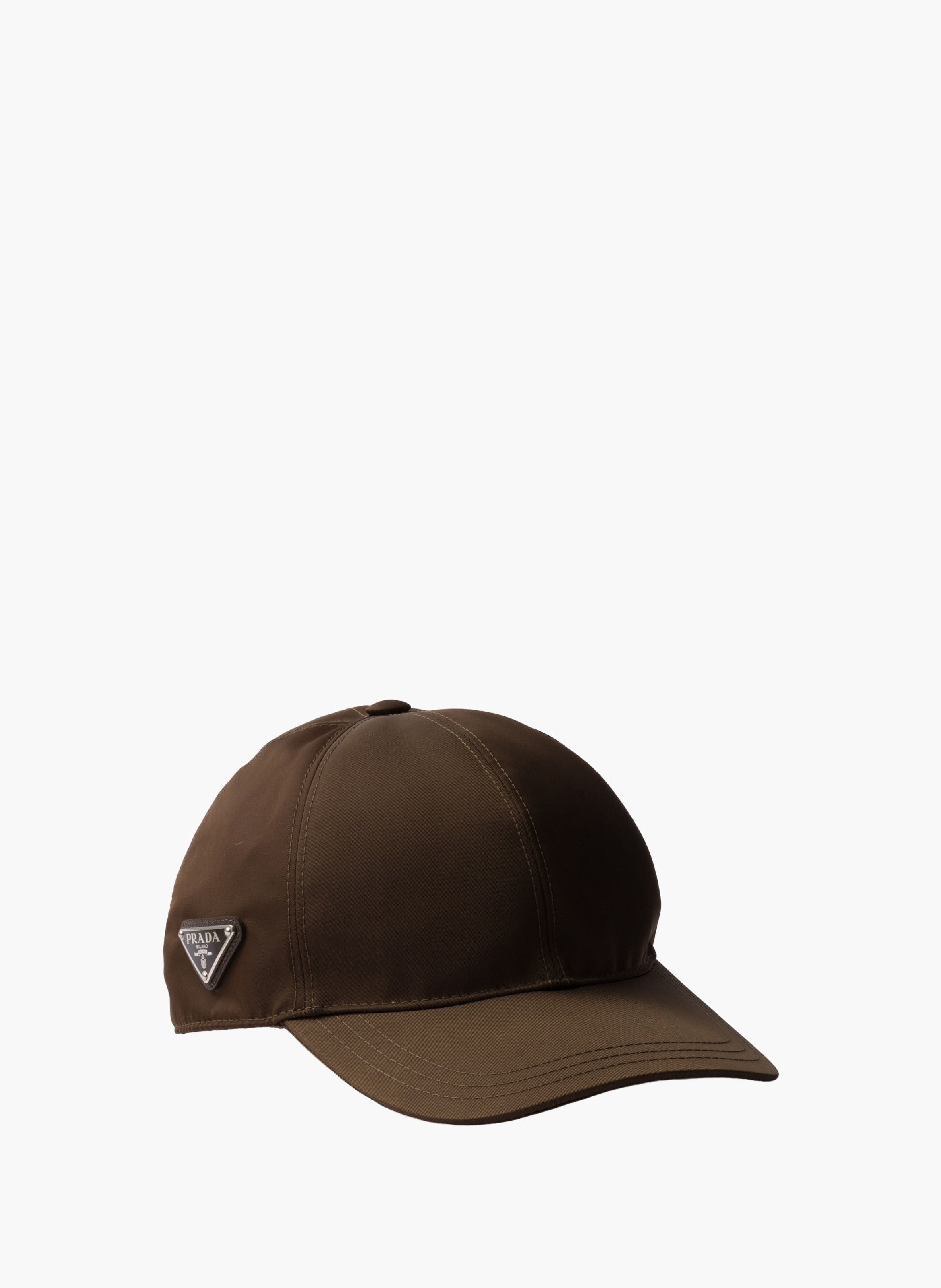 Casquette de baseball en re-nylon PRADA Marron