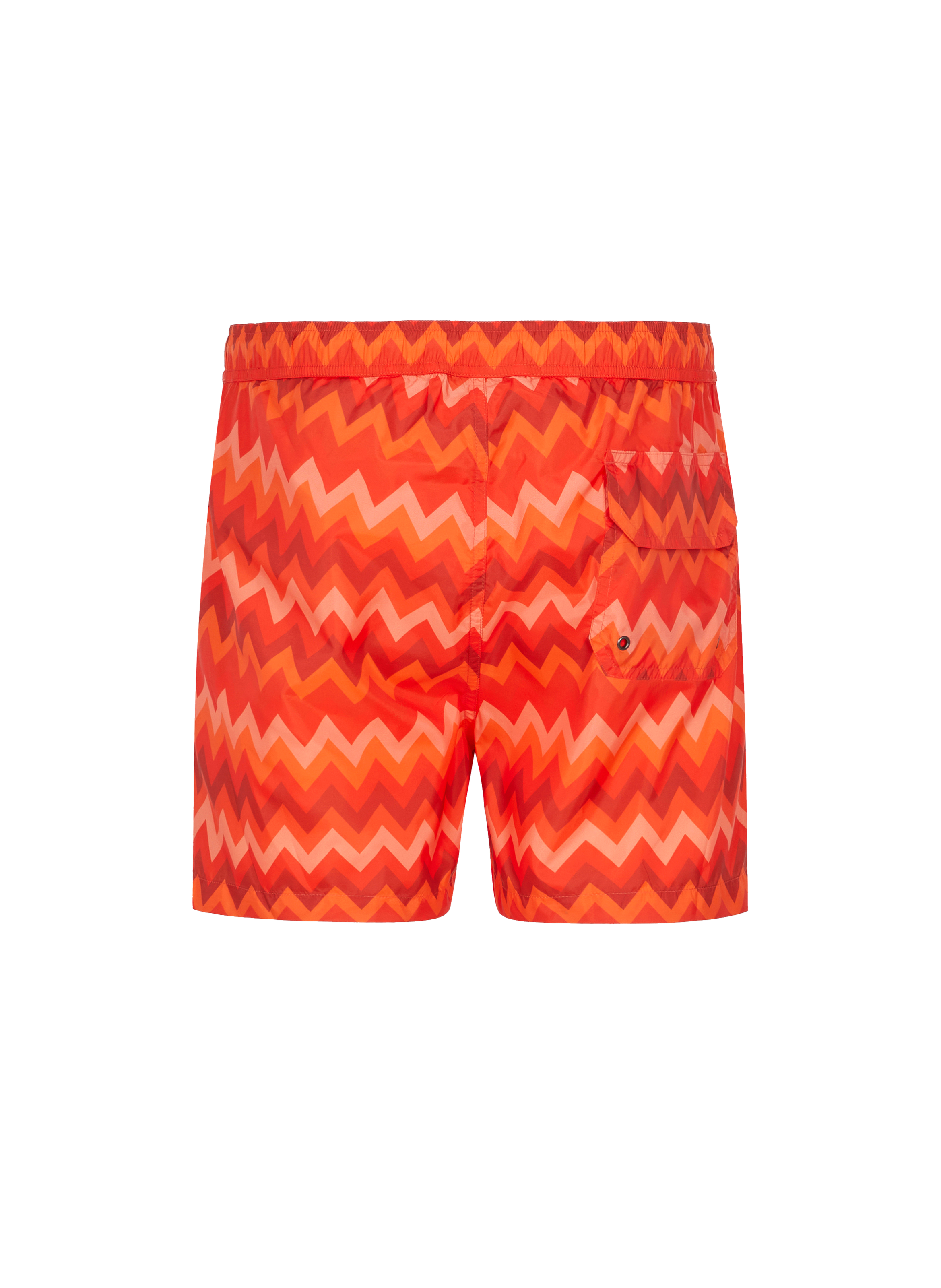 orange striped shorts