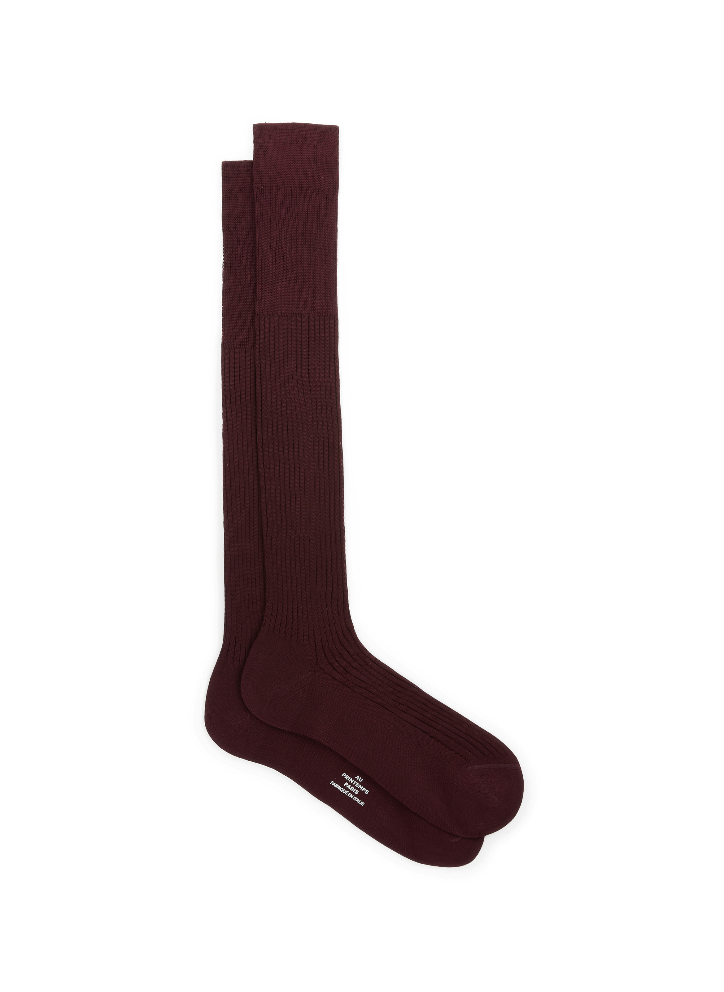 AU PRINTEMPS PARIS Cotton socks Red