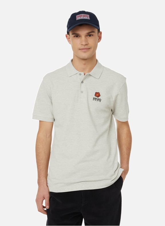 Cotton polo shirt Grey by KENZO KENZO Cotton polo shirt Grey