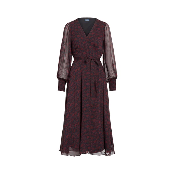 Robe portefeuille à imprimé