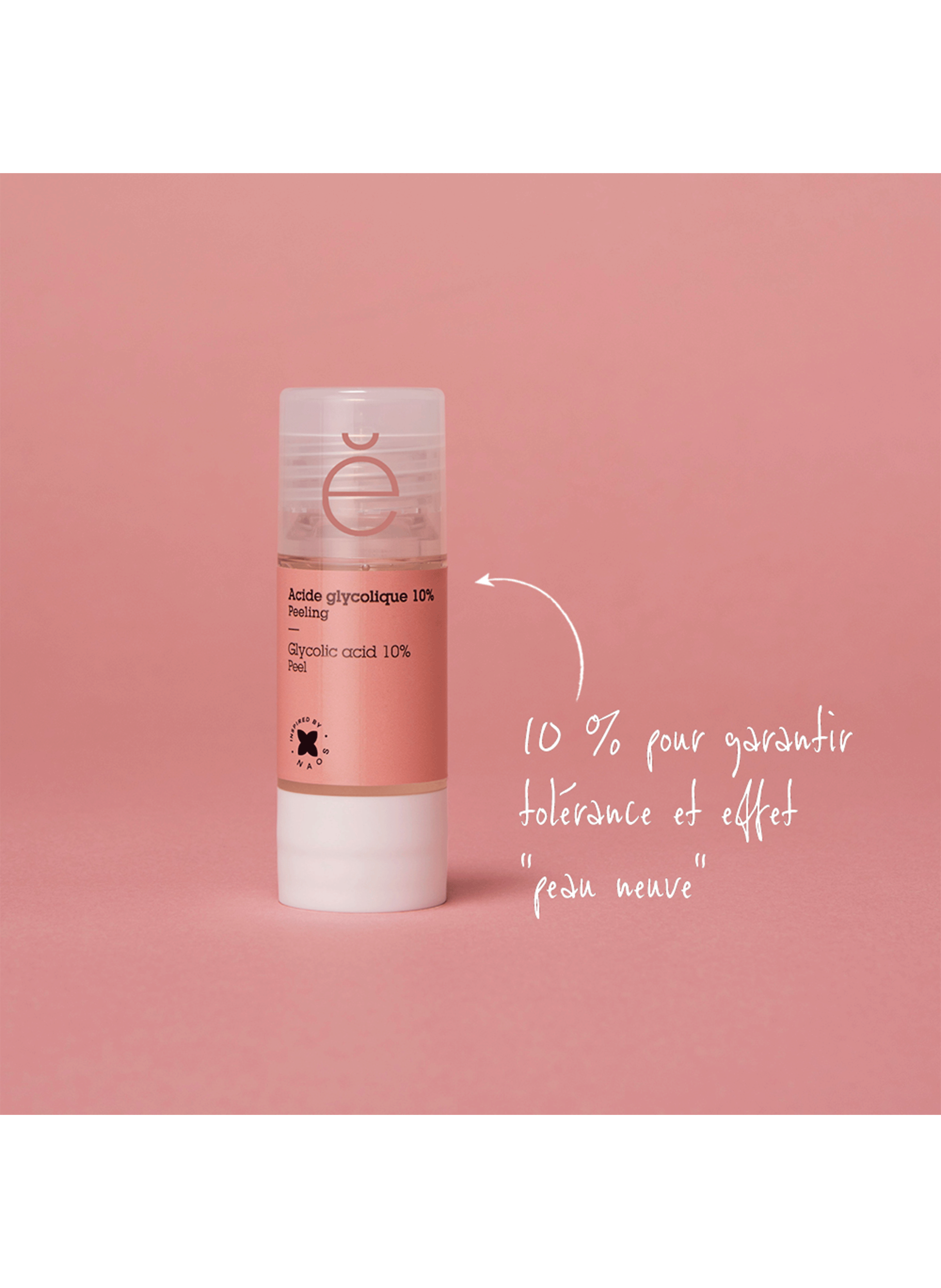 Actif pur acide glycolique 10% ETAT PUR No color