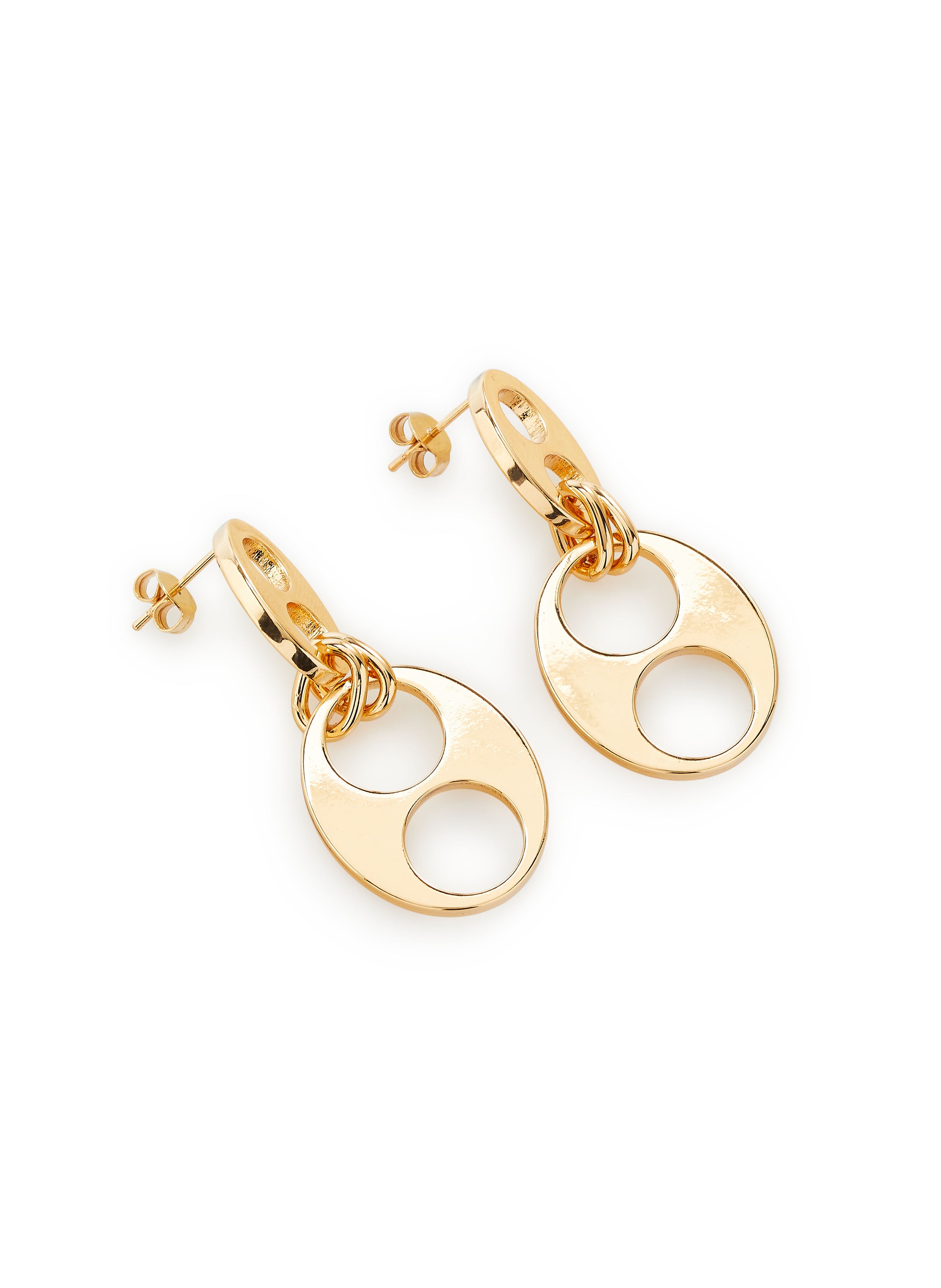 Boucles d'oreille en laiton  AU PRINTEMPS PARIS Doré