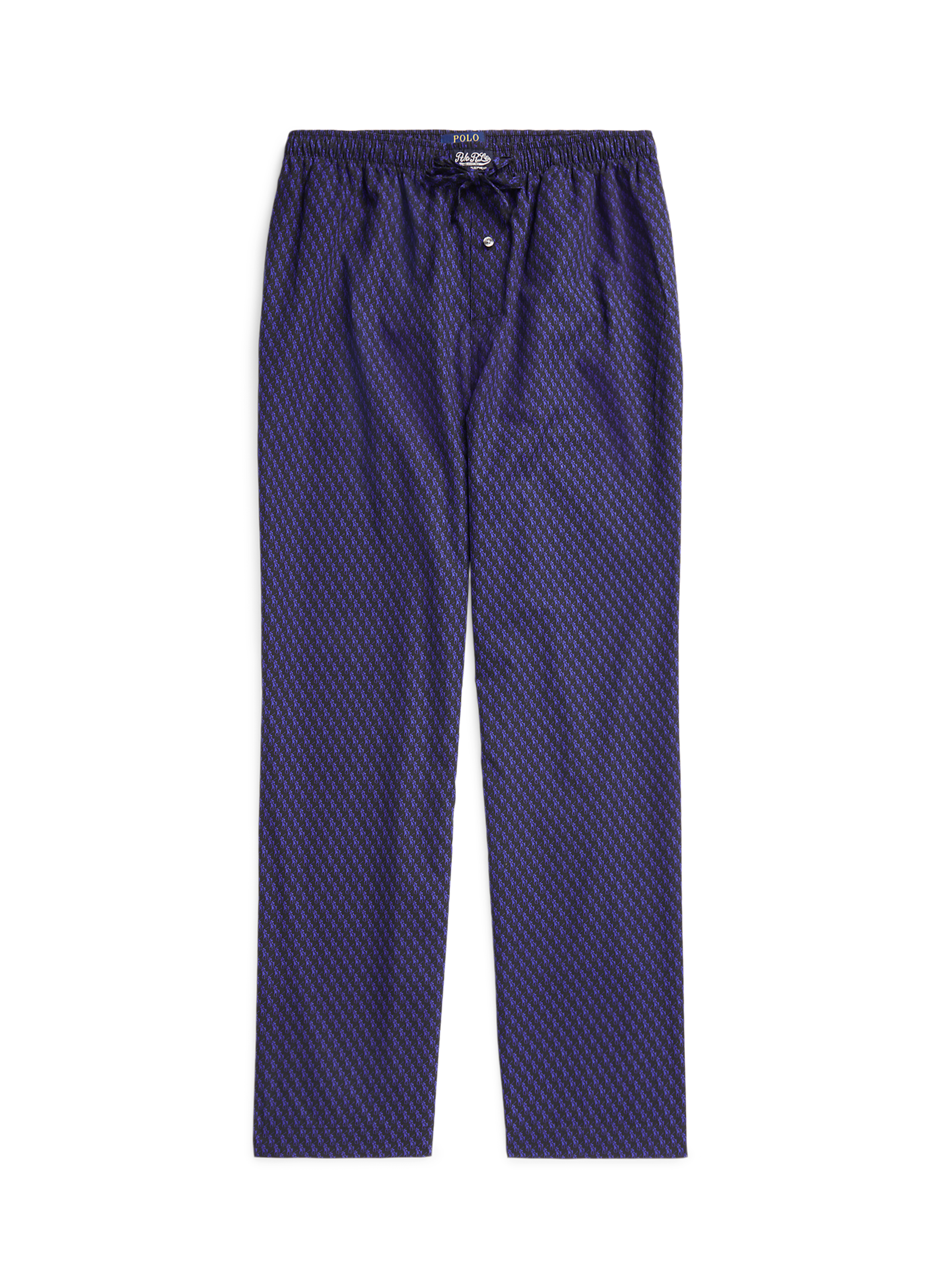 POLO RALPH LAUREN Pantalon imprimé en coton  Noir
