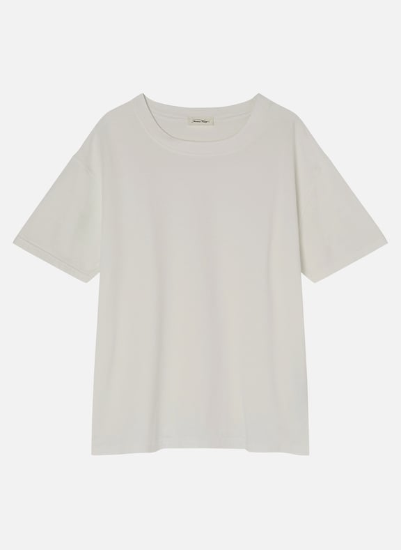 Tee-shirt ample col rond en coton fizvalley Blanc by AMERICAN VINTAGE AMERICAN VINTAGE Tee-shirt ample col rond en coton fizvalley Blanc
