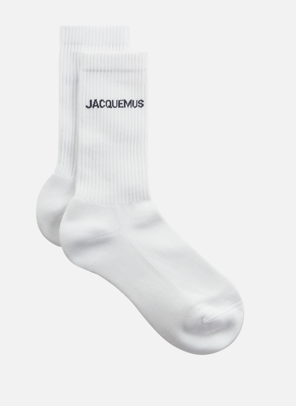 JACQUEMUS Les Chaussettes Jacquemus cotton-blend socks White