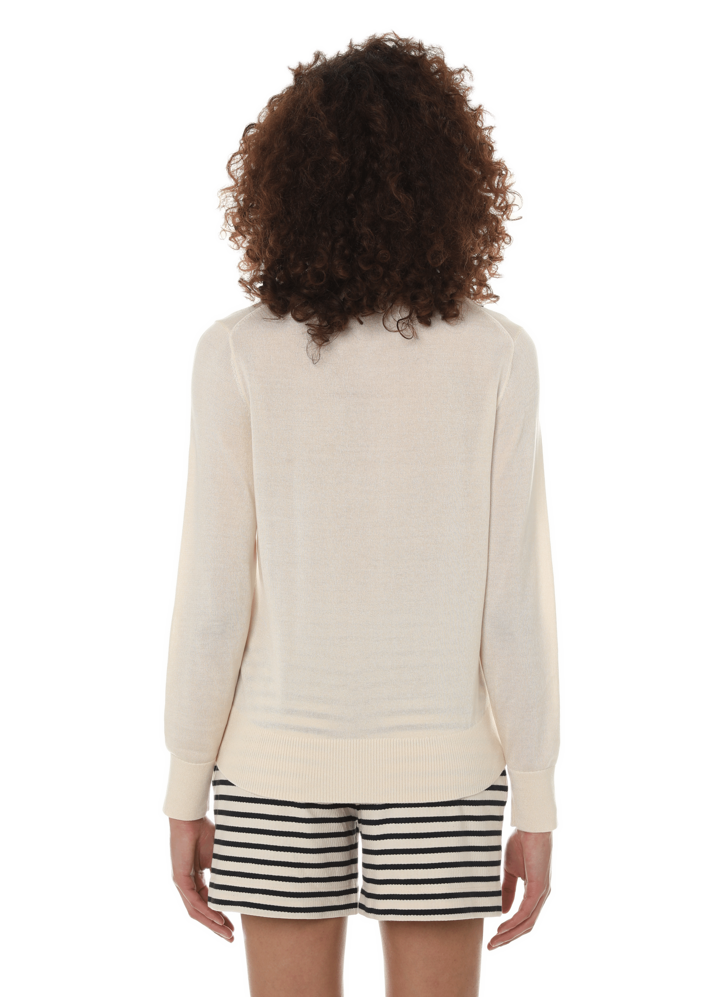 Pull en lyocell et soie  TOMMY HILFIGER Beige