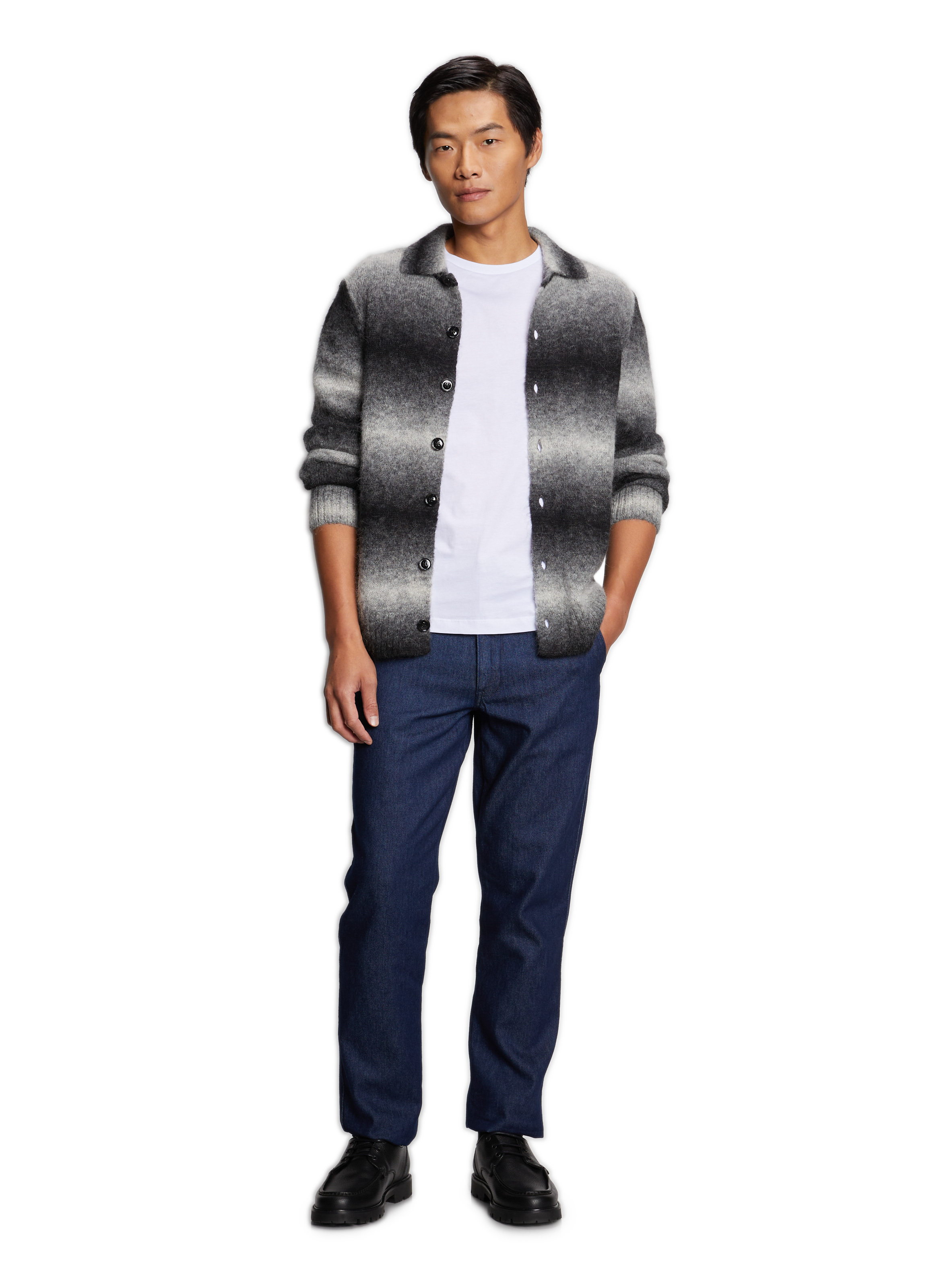 Tie and Dye Effect Vest NN.07 Grey