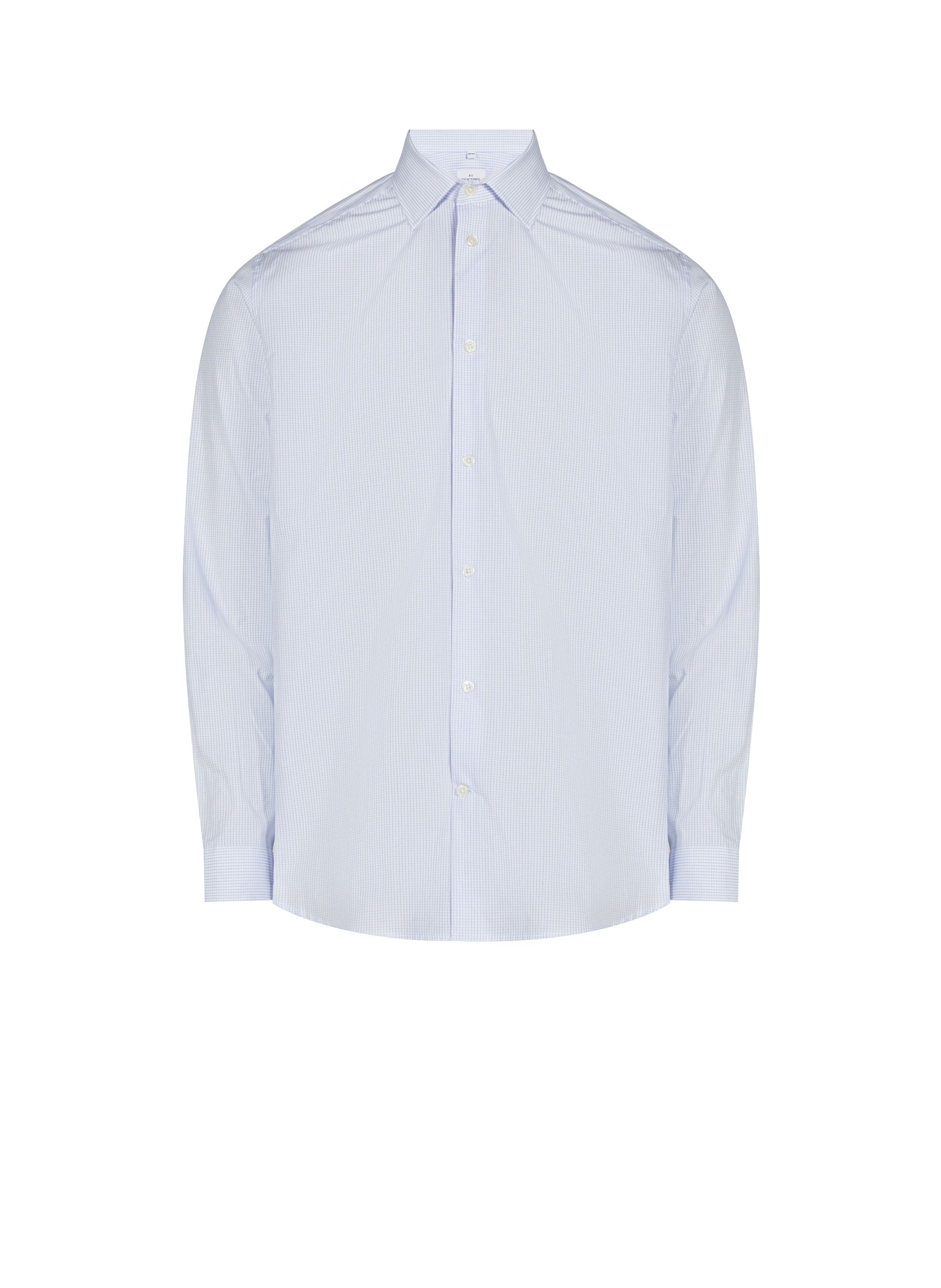 Chemise à carreaux AU PRINTEMPS PARIS Bleu