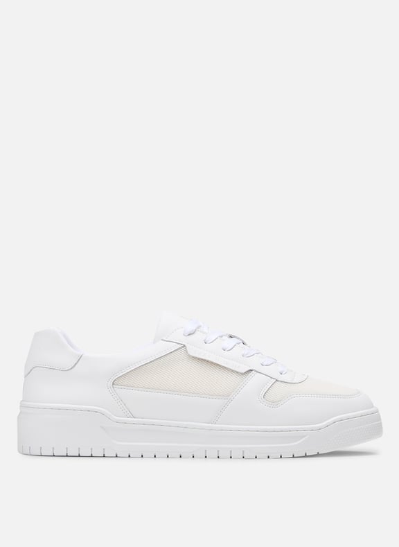 Baskets basses en cuir mélangé Blanc by IKKS IKKS Baskets basses en cuir mélangé Blanc