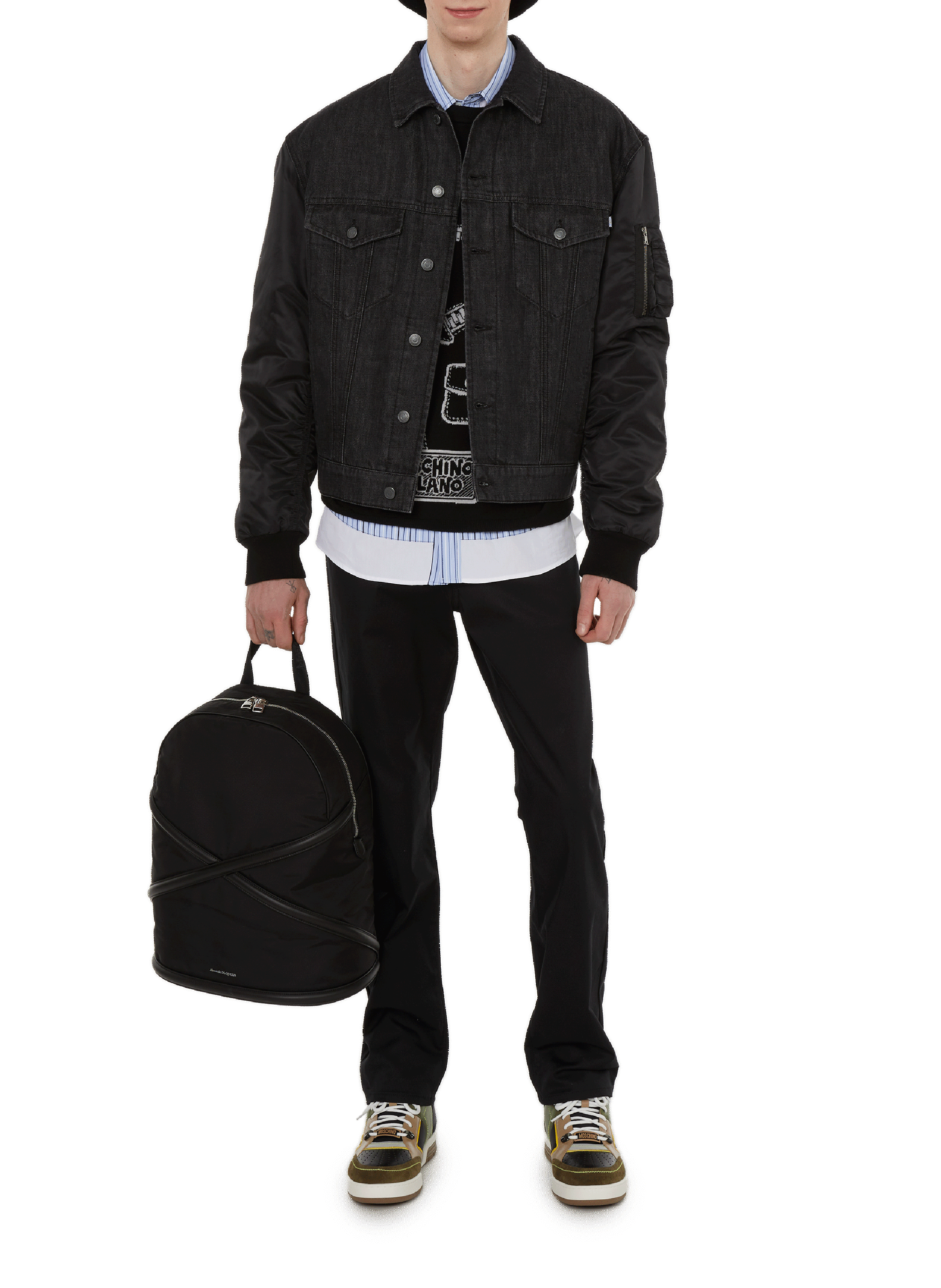 Cotton trousers  MOSCHINO Black