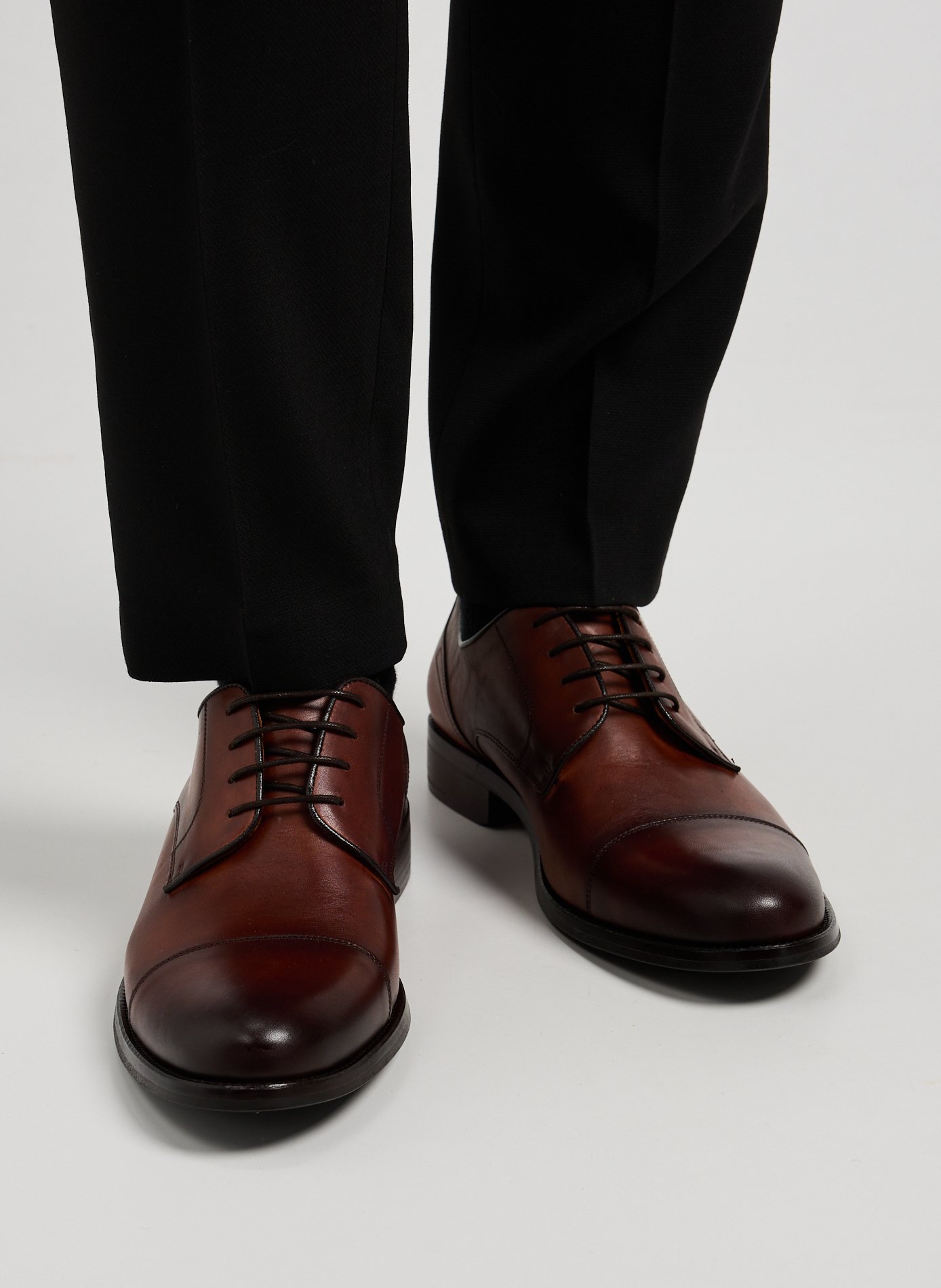 Derbies en cuir  HACKETT Marron