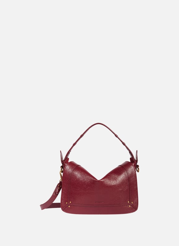 Handbag in leather Pepito M Red by JÉRÔME DREYFUSS JÉRÔME DREYFUSS Handbag in leather Pepito M Red