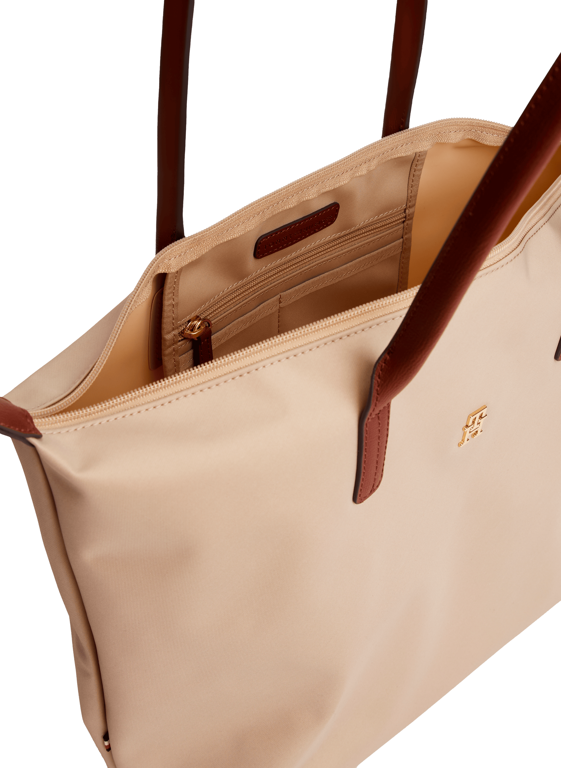 Sac épaule uni TOMMY HILFIGER Beige