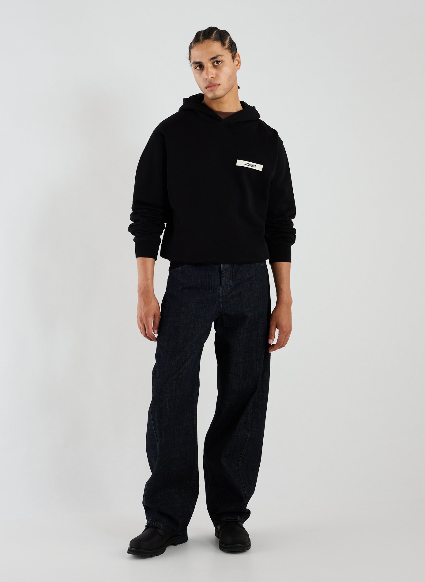 Loose-fit cotton sweatshirt JACQUEMUS Black