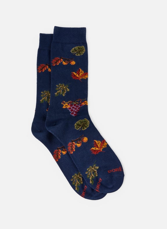 Printed cotton Socks Blue by DORÉ DORÉ DORÉ DORÉ Printed cotton Socks Blue