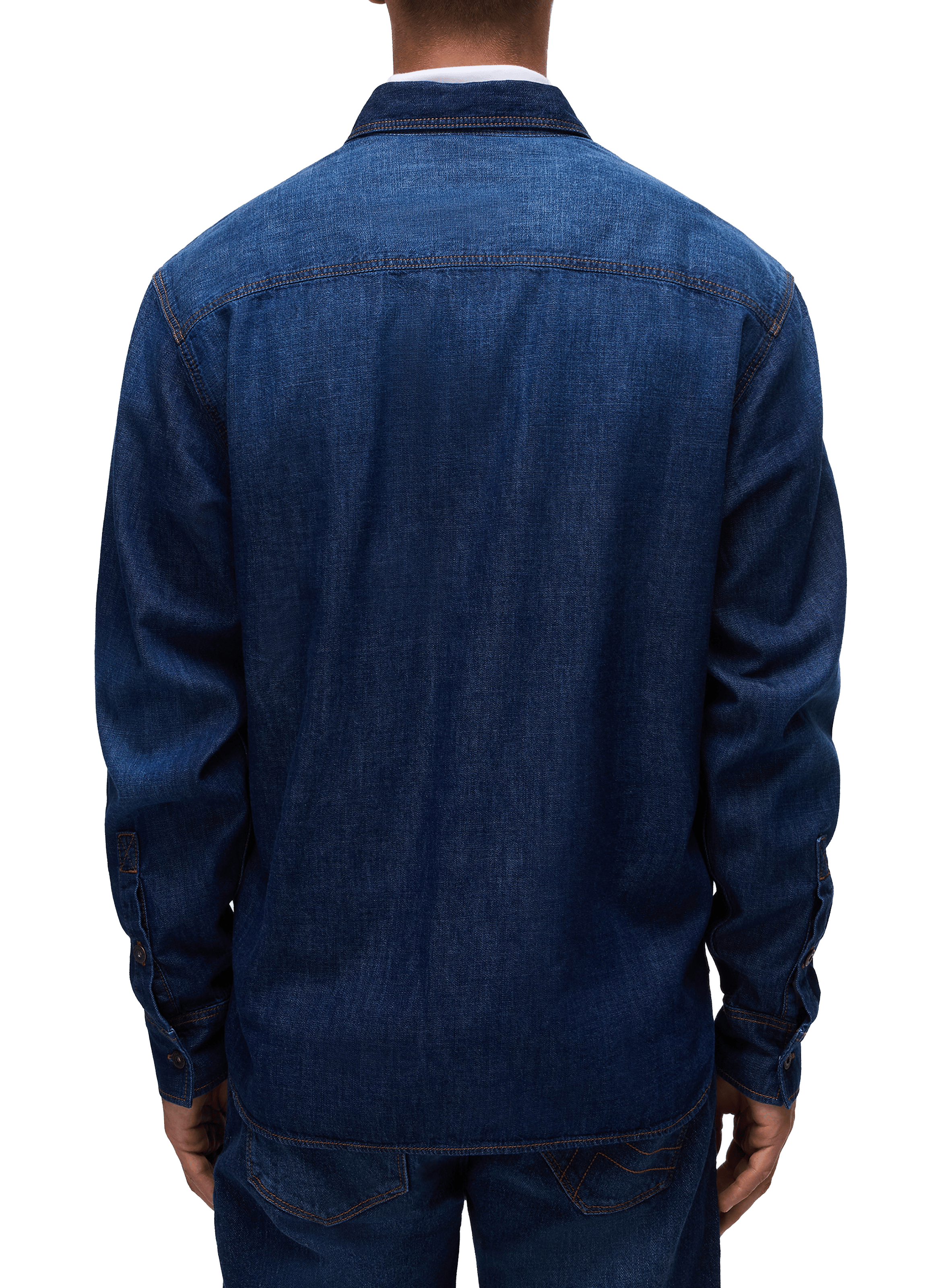 Bleached denim Shirt NAPAPIJRI Blue