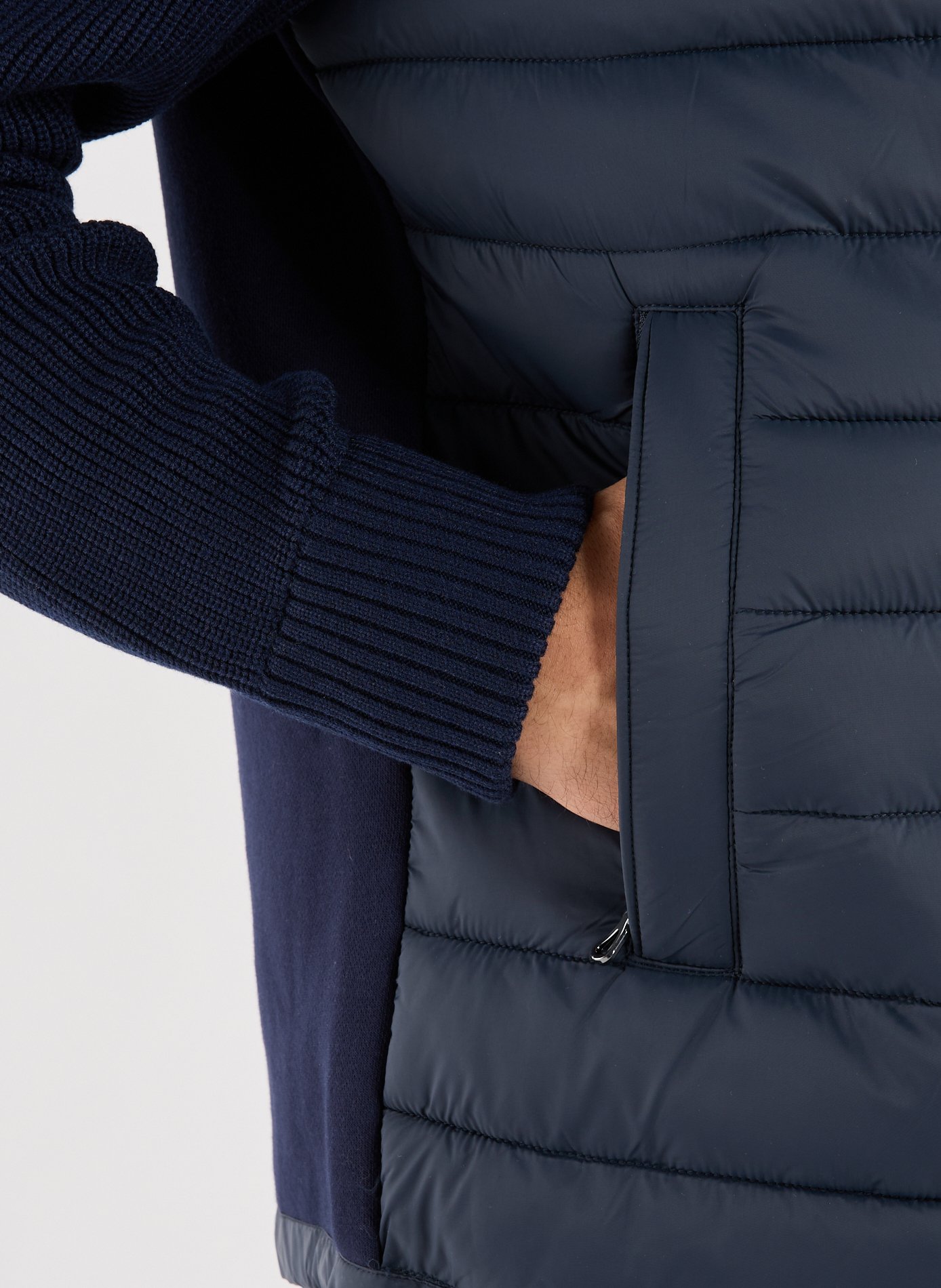 Bi-material blazer jacket COLMAR Blue