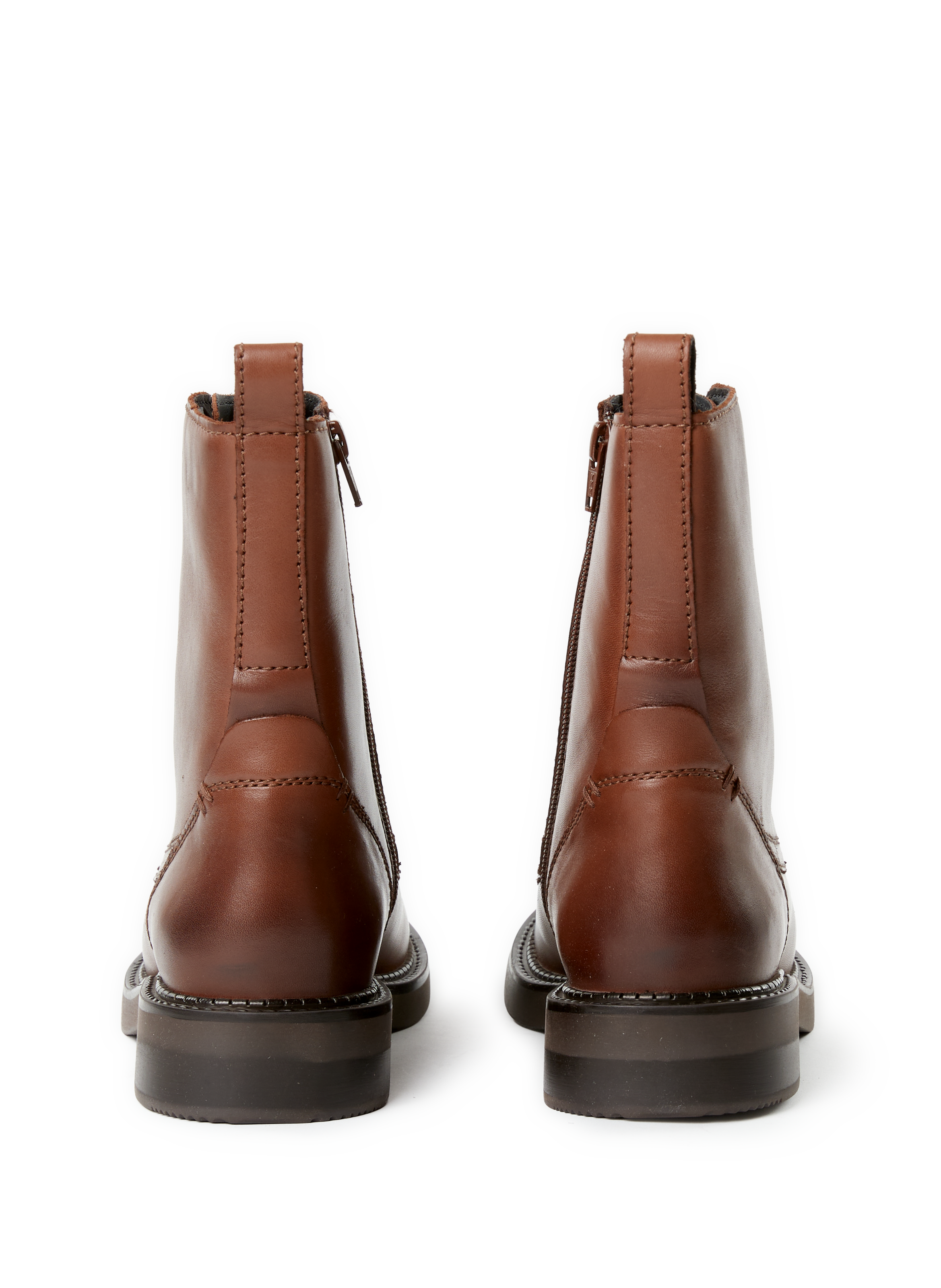 Bottines à lacets en cuir  GEOX Marron