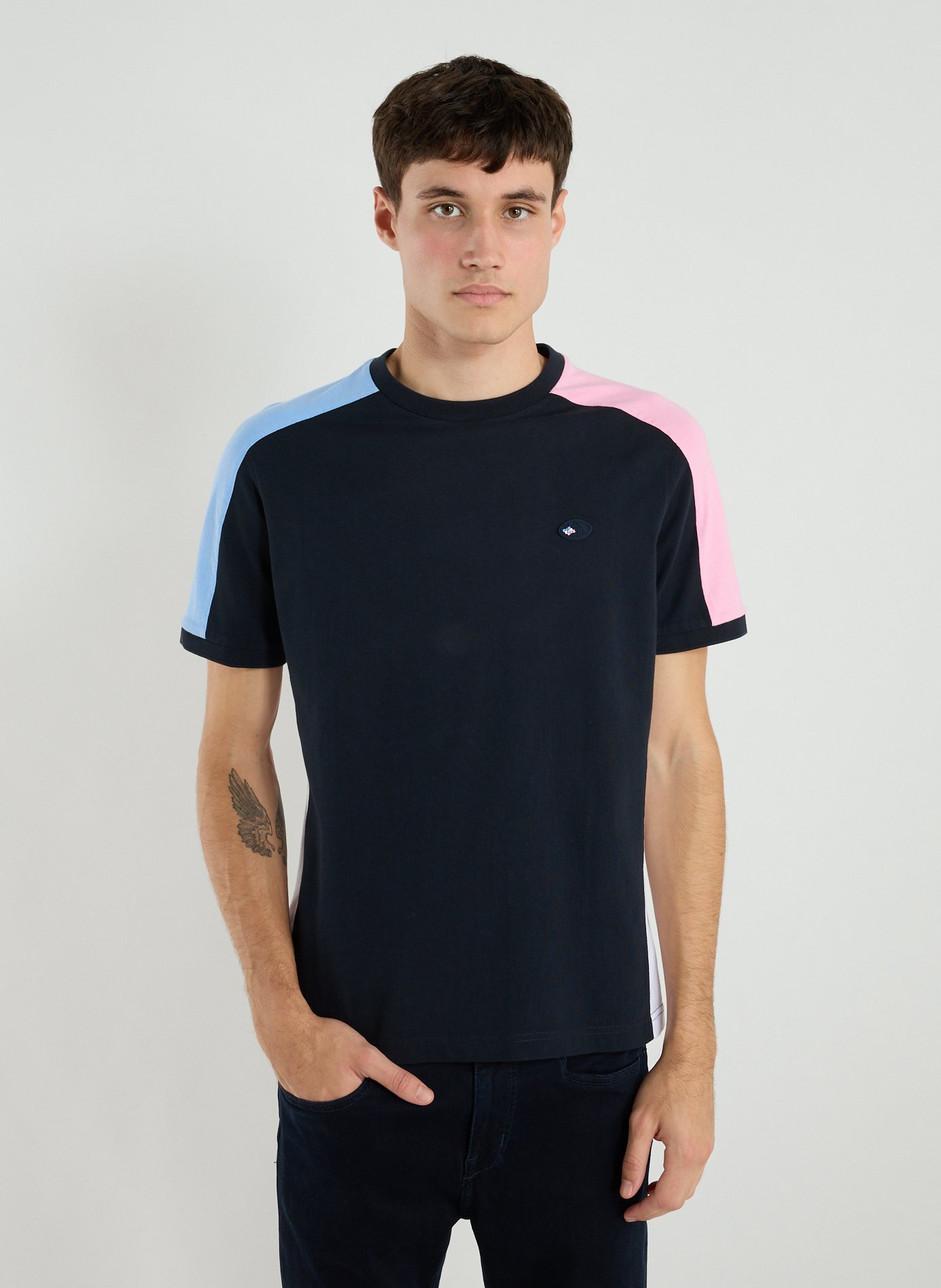EDEN PARK Bedrucktes Baumwoll-T-Shirt Rosa