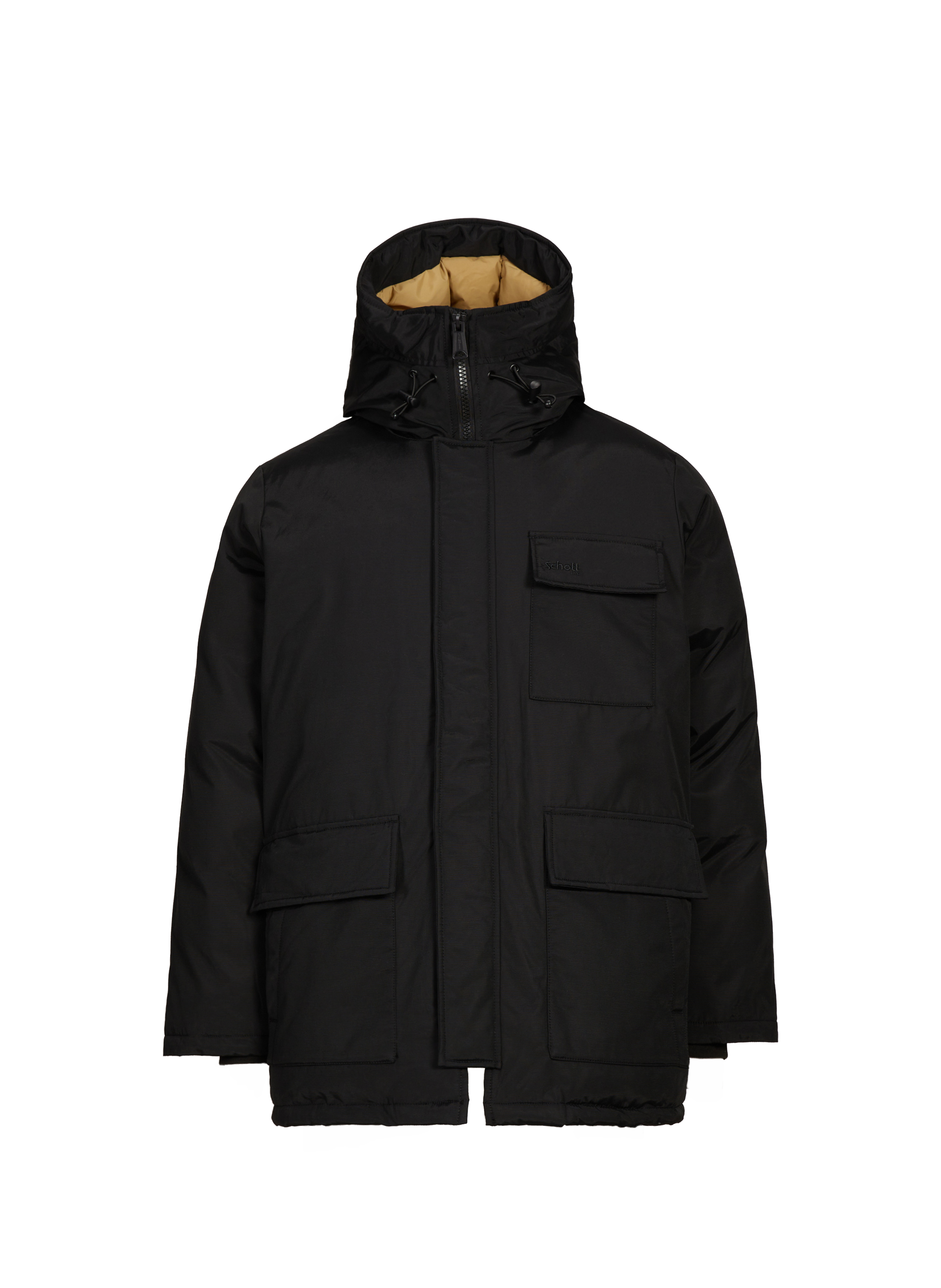 SCHOTT Mid-length jacket Black