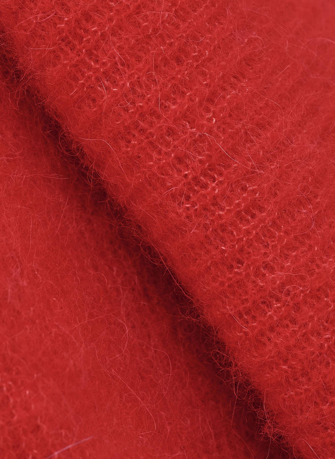 Pull col bateau asymétrique en laine mélangée suela BA&SH Rouge