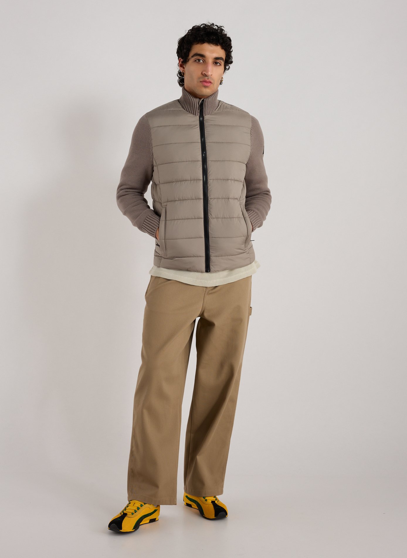 Bimi two-material jacket ECOALF Beige