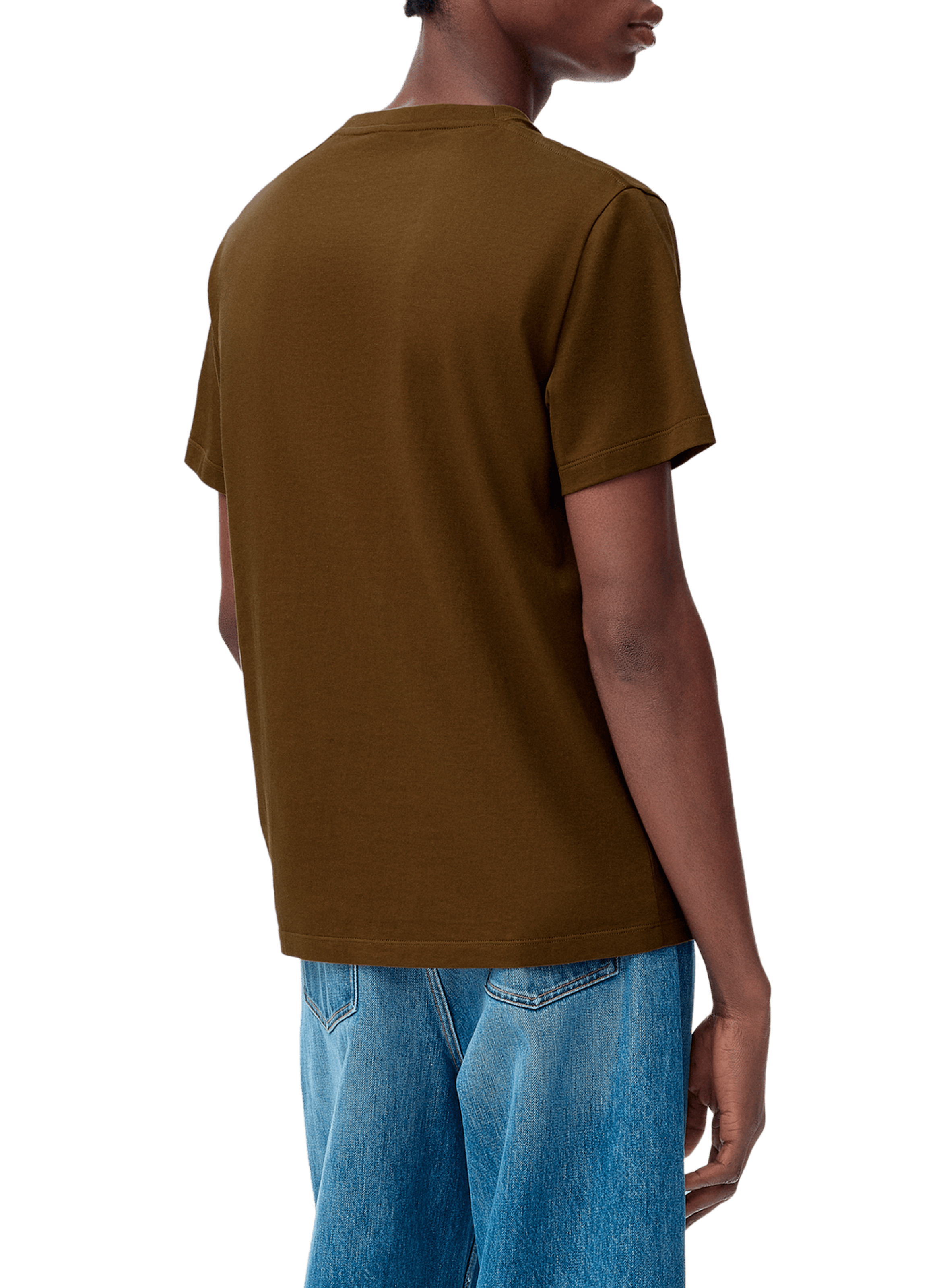 Classic embroidered cotton t-shirt LOEWE Green