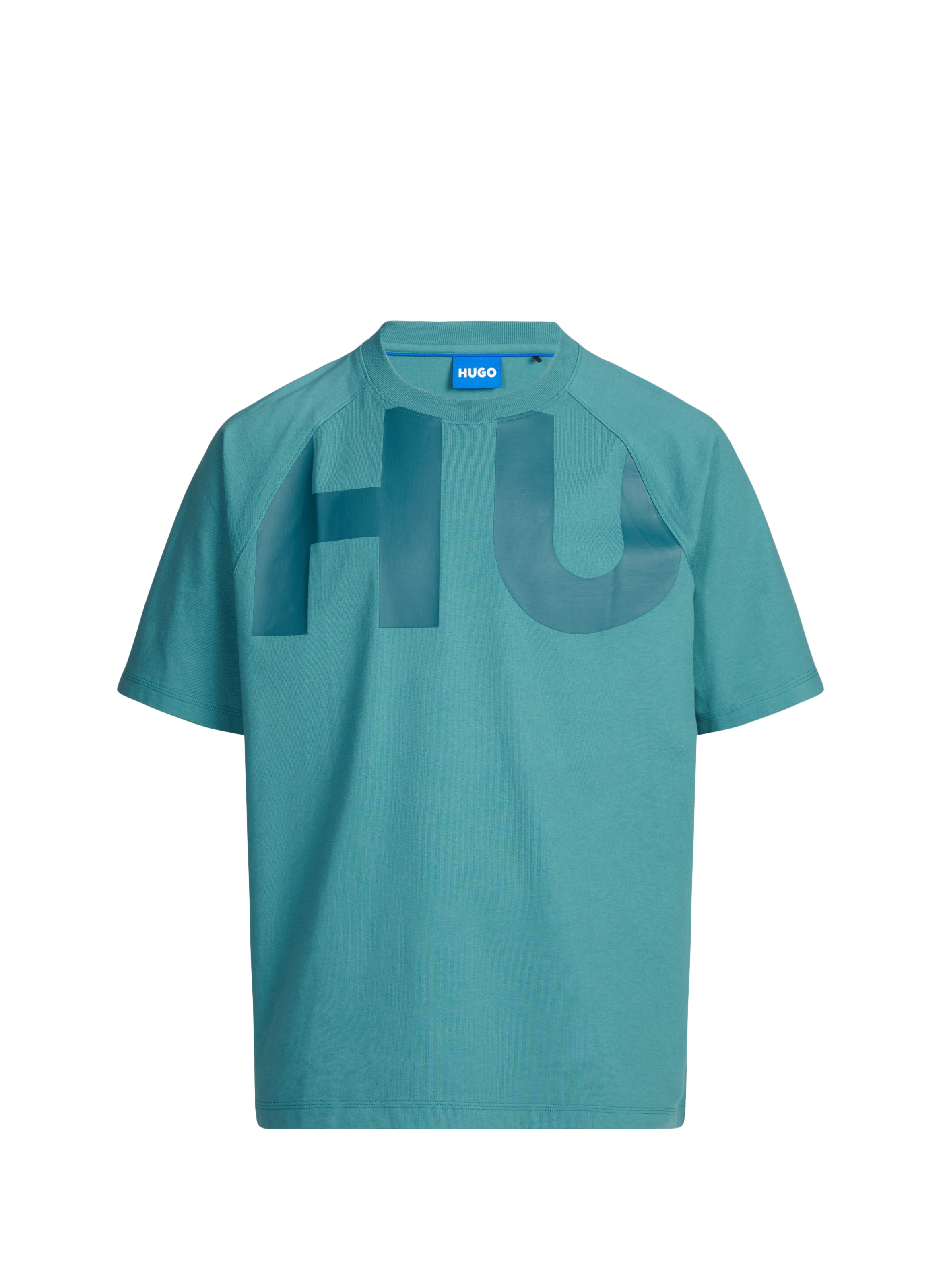 Cotton round-neck T-shirt HUGO BLUE Blue
