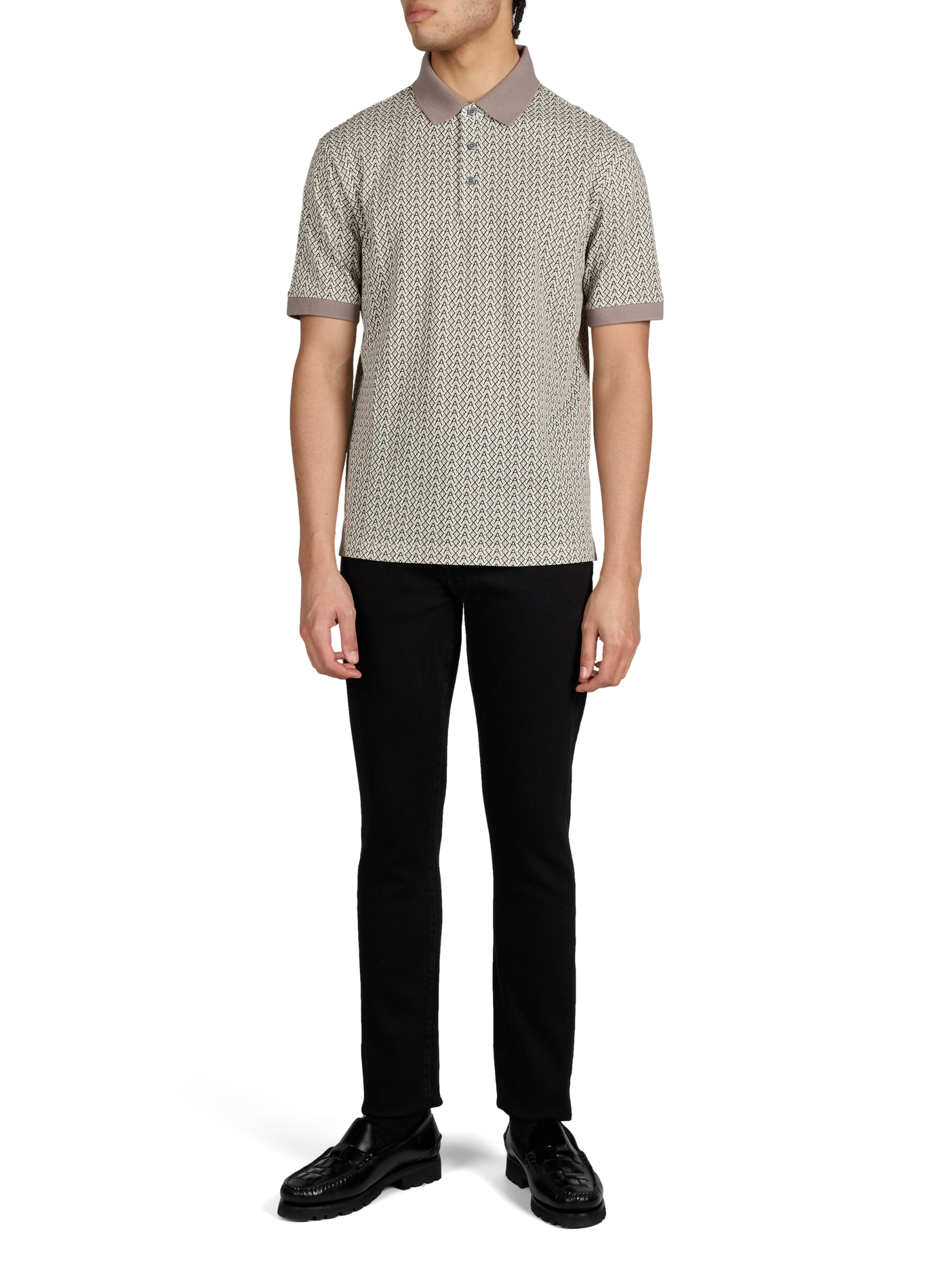 Polo imprimé en coton ARMANI EXCHANGE Multicolore