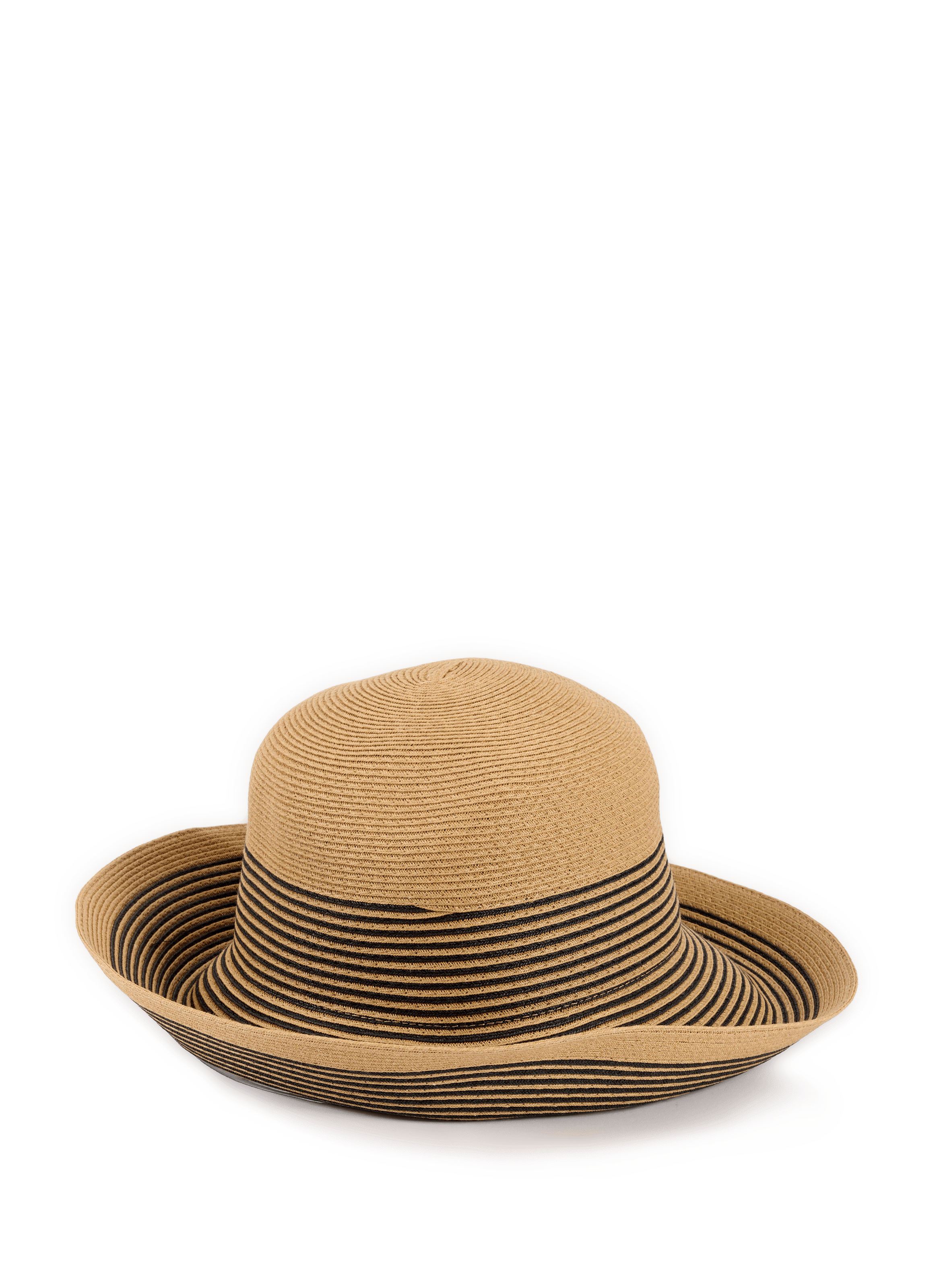 Bell hat with stripes AU PRINTEMPS PARIS Brown