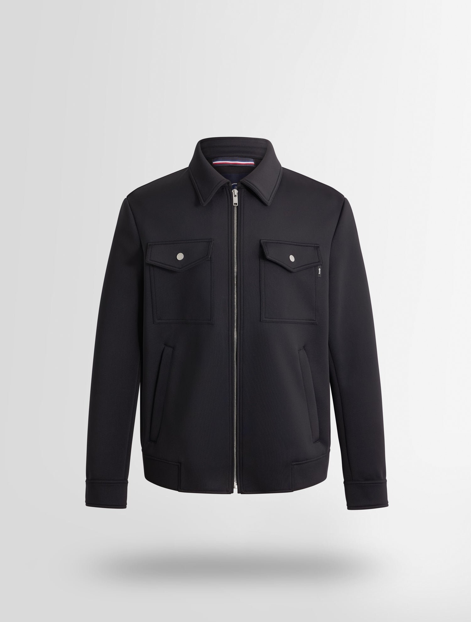 Veste roventir col chemise coupe regular FUSALP Noir