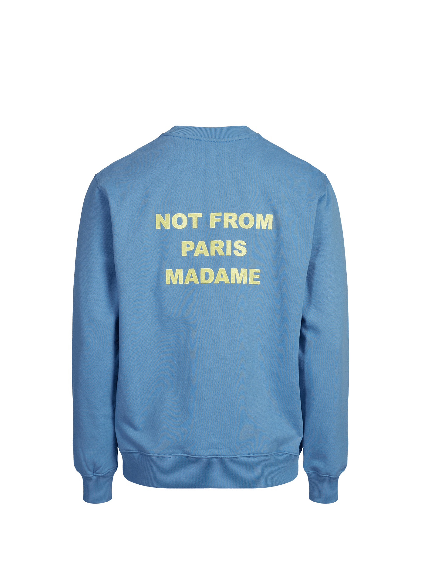 Sweat brodé au dos en coton DROLE DE MONSIEUR Bleu
