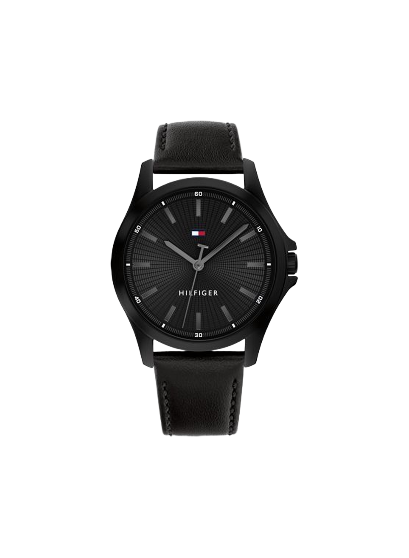 Montre Bruce en cuir TOMMY HILFIGER MONTRES Noir