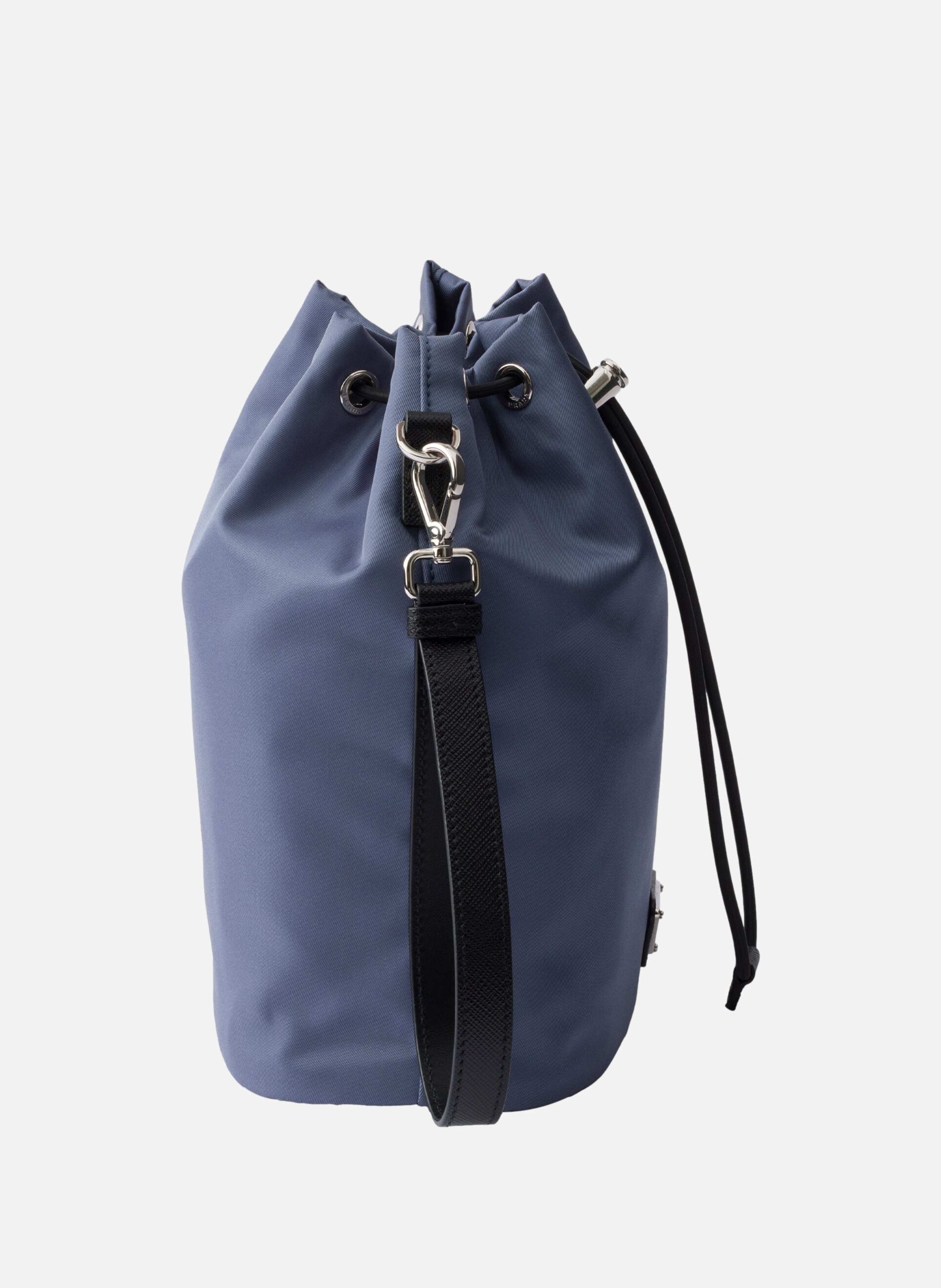 Pochette en re-nylon et cuir saffiano PRADA Bleu