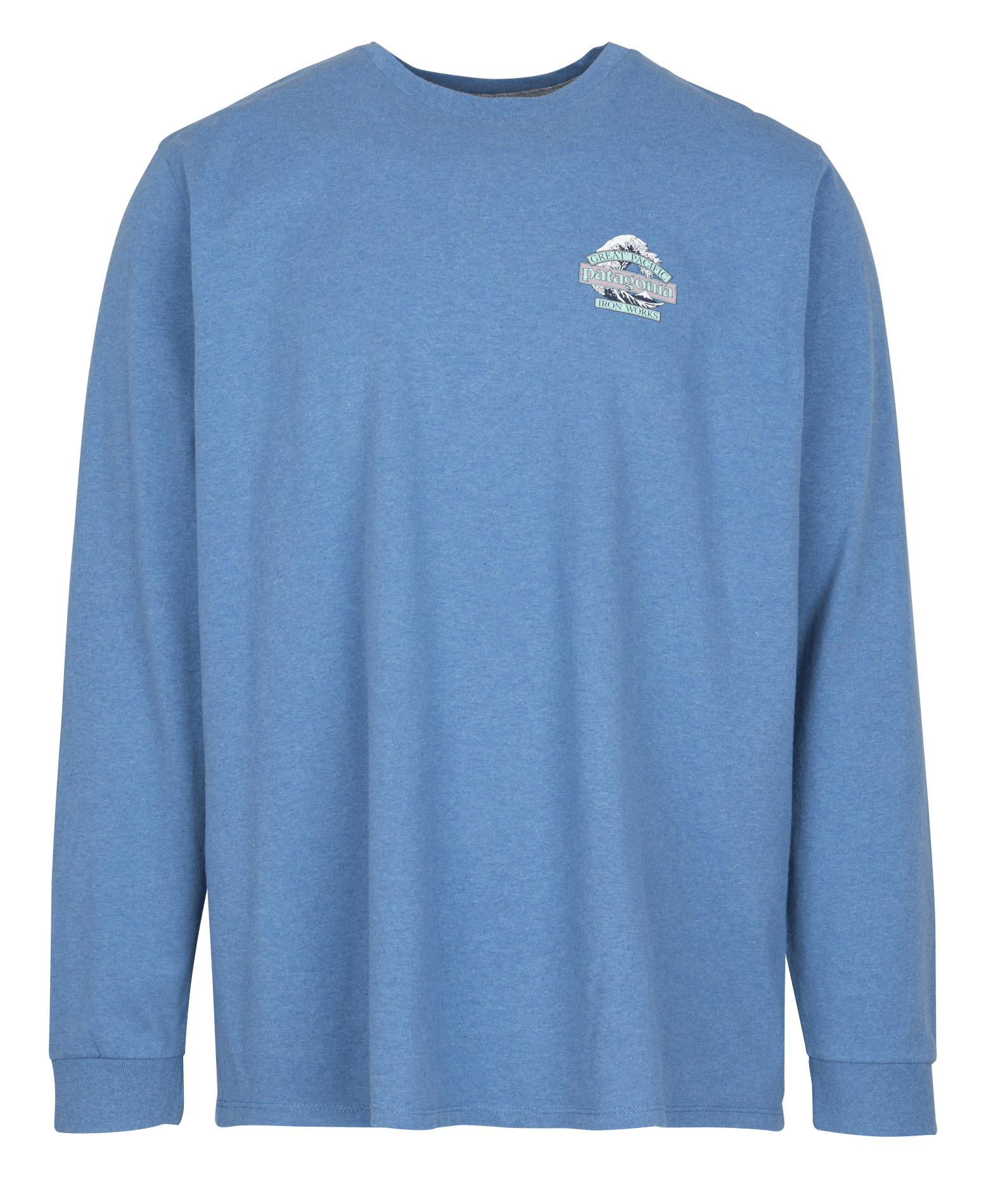 Tee-shirt droit col rond en coton recyclé mélangé PATAGONIA Bleu