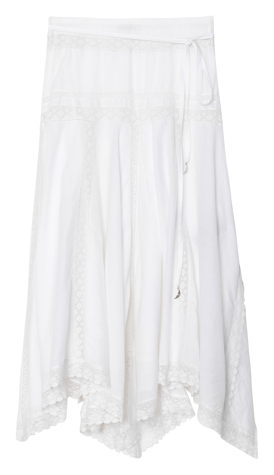 Jupe midi asymétrique jetro ZADIG&VOLTAIRE Blanc