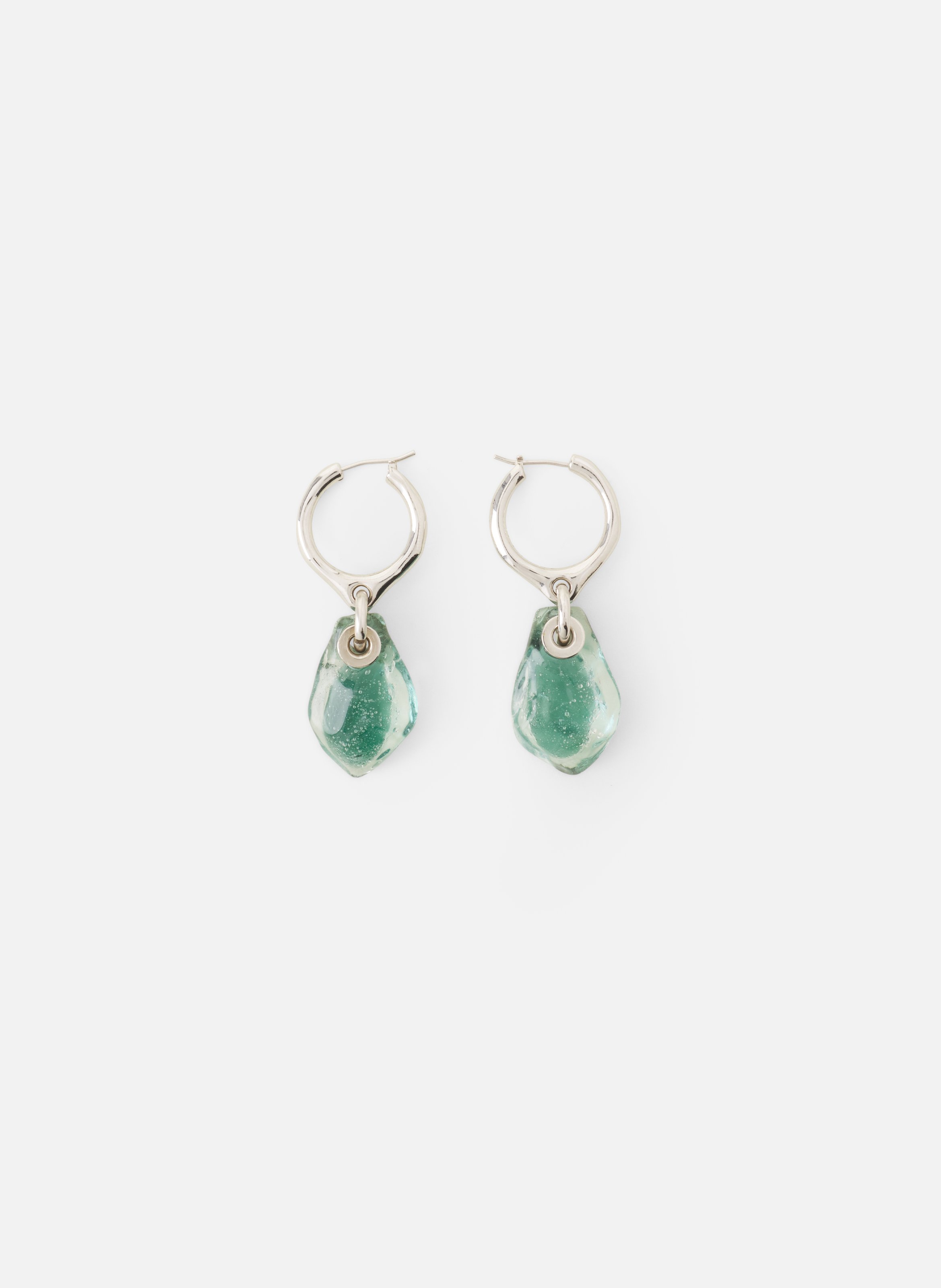 Boucles d'oreilles créoles aurore LANVIN Vert
