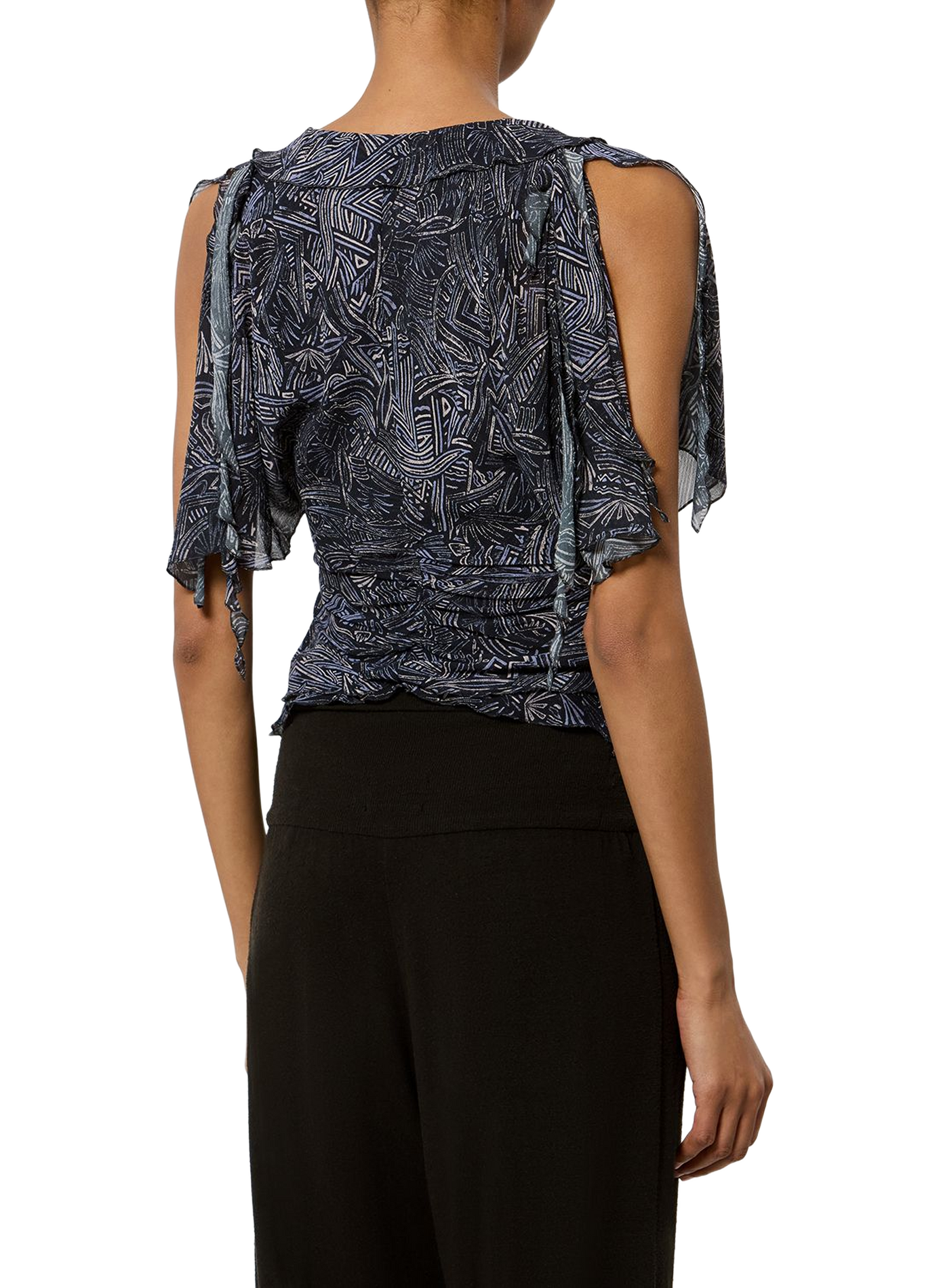 Anliegende Seidenbluse Thanais ISABEL MARANT Blau