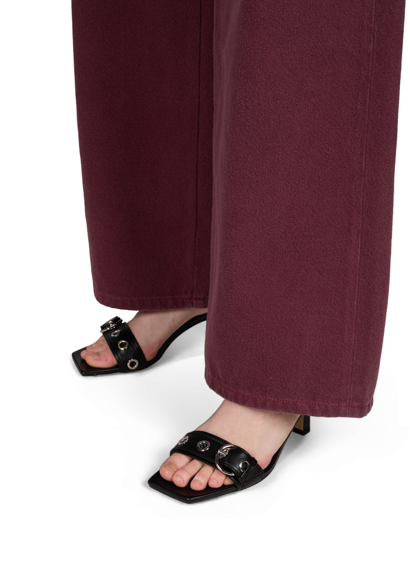 Mules à talon en cuir AEYDE Noir