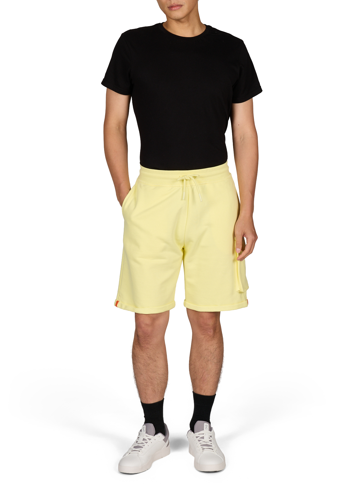 Short cargo in cotton GERTRUDE ET GASTON Yellow