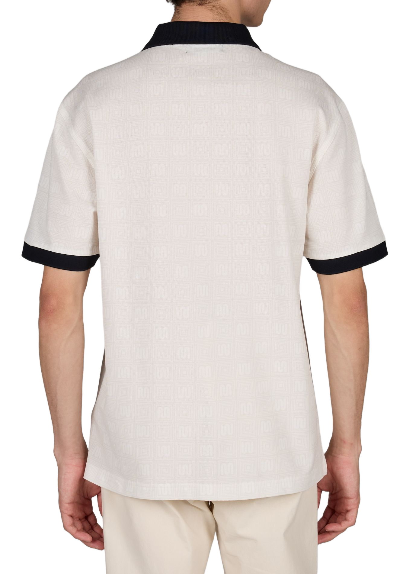 Piqué Cotton Polo with Printed Logo FRED PERRY Beige