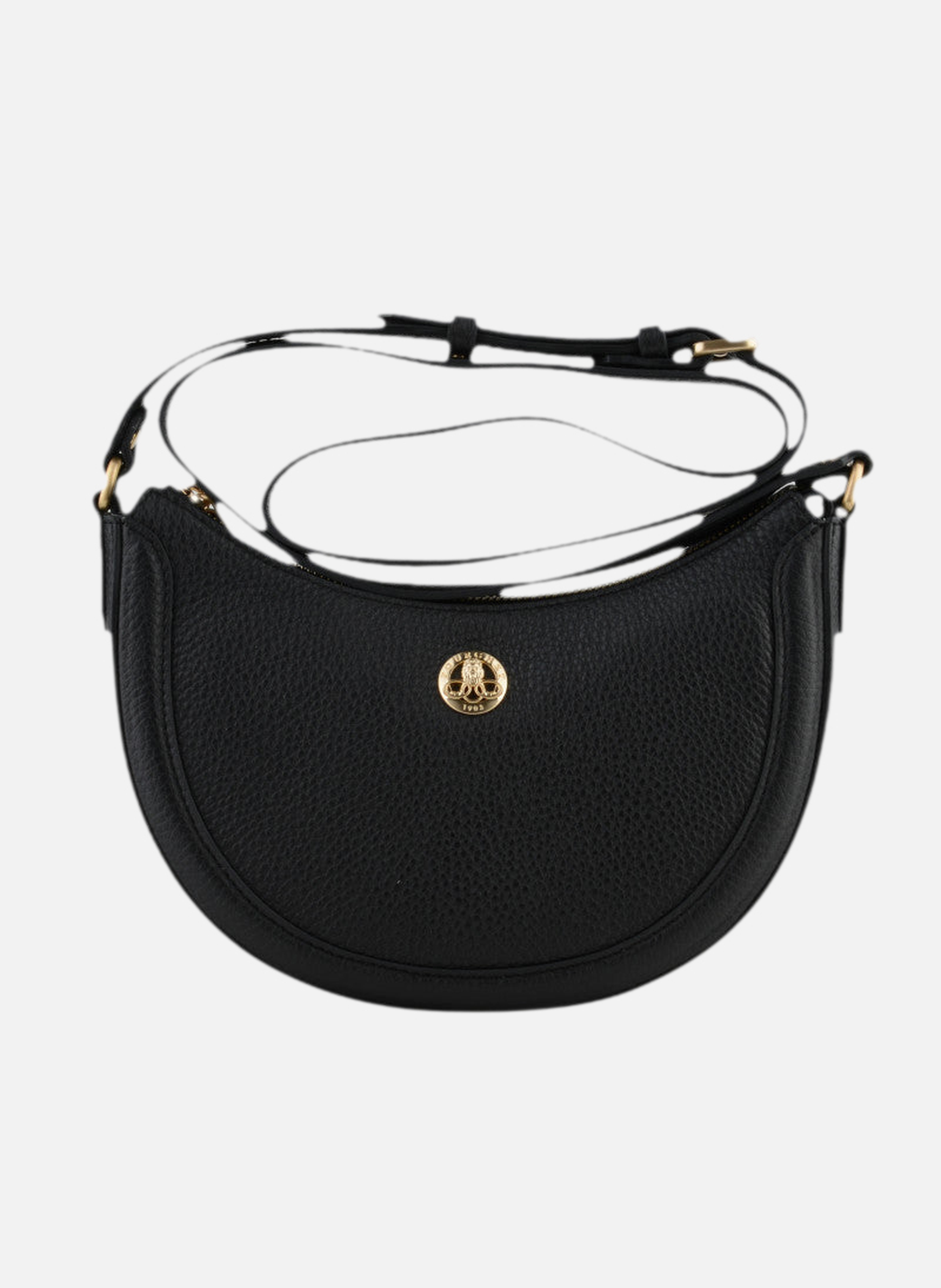 Image | sac porté épaule en cuir de vachette POURCHET Noir