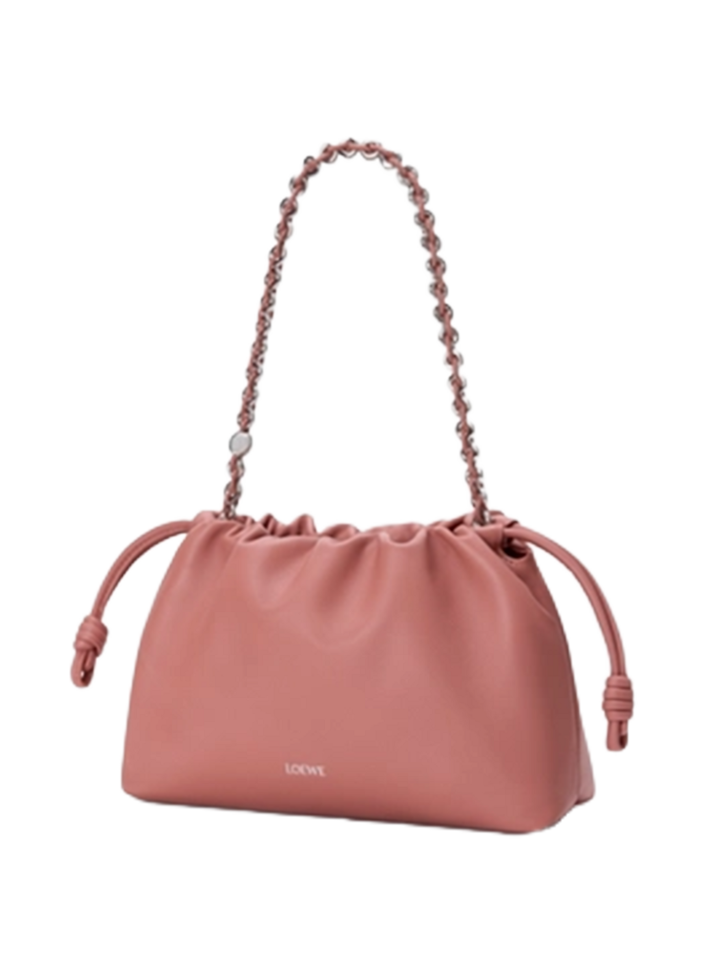Sac Flamenco purse moyen en cuir  LOEWE Rose