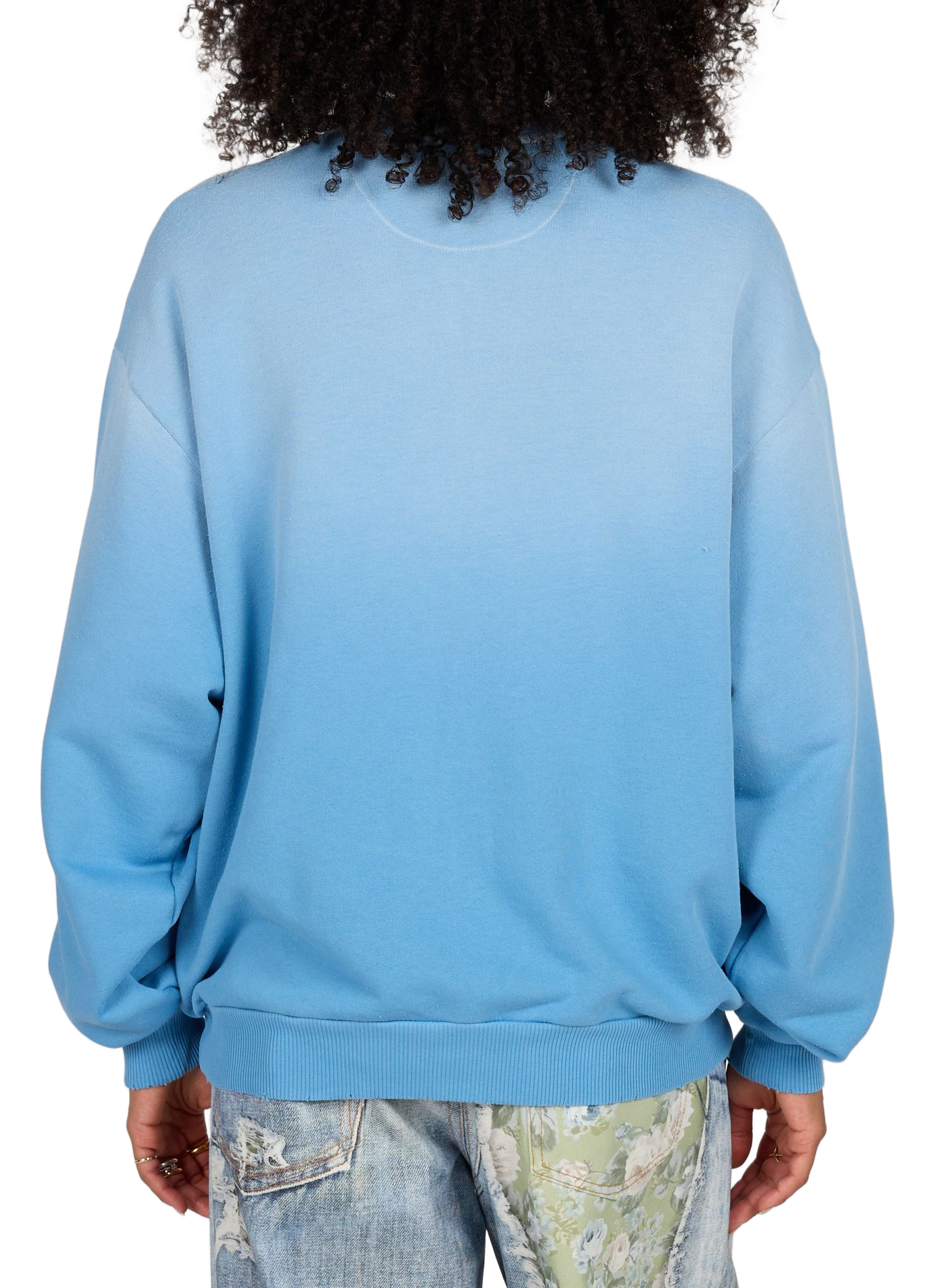 Cotton-blend logo sweatshirt ACNE STUDIOS Blue